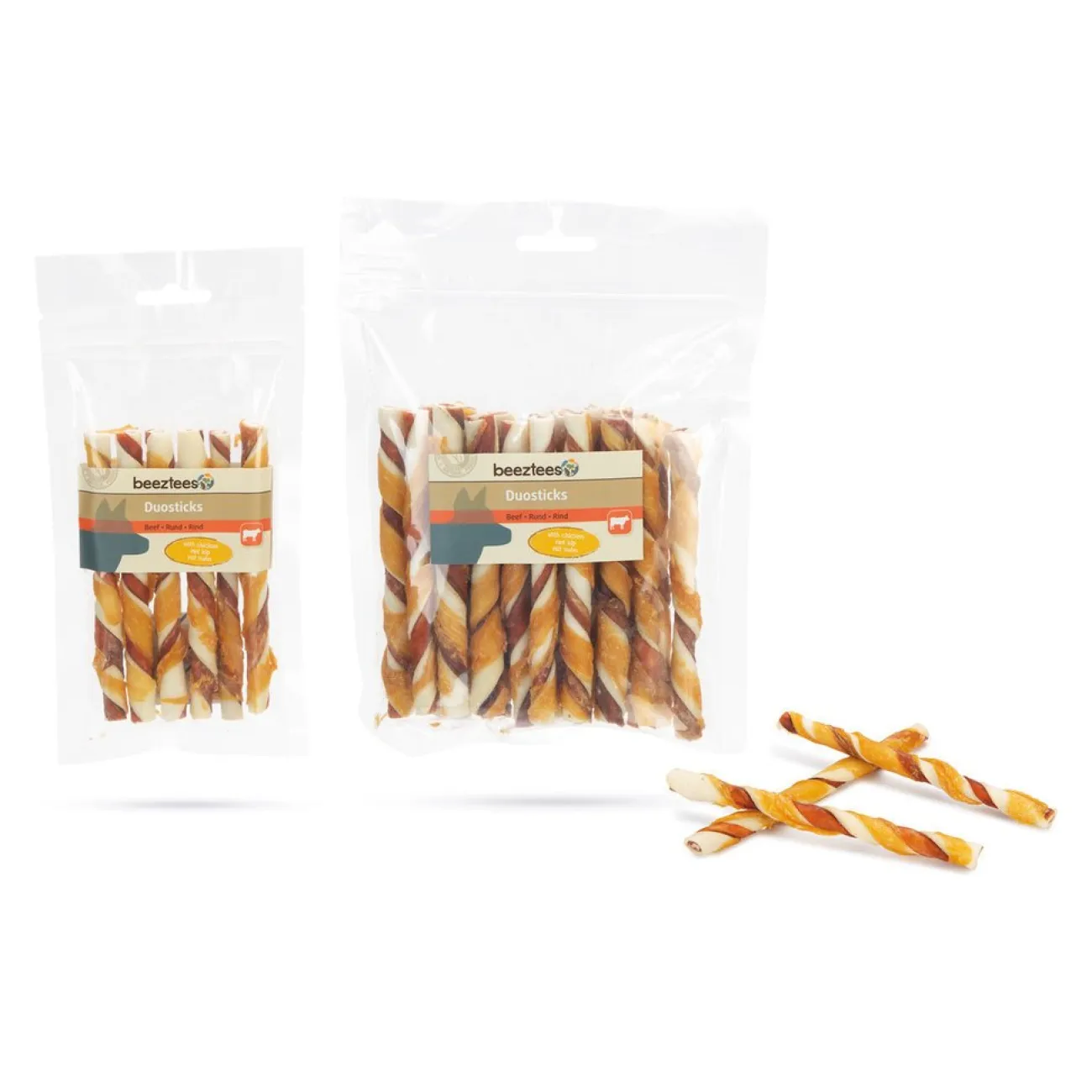 Beeztees Trainingssnacks Für Hunde | Trainersnacks- Hundesnack Duosticks mit Huhn