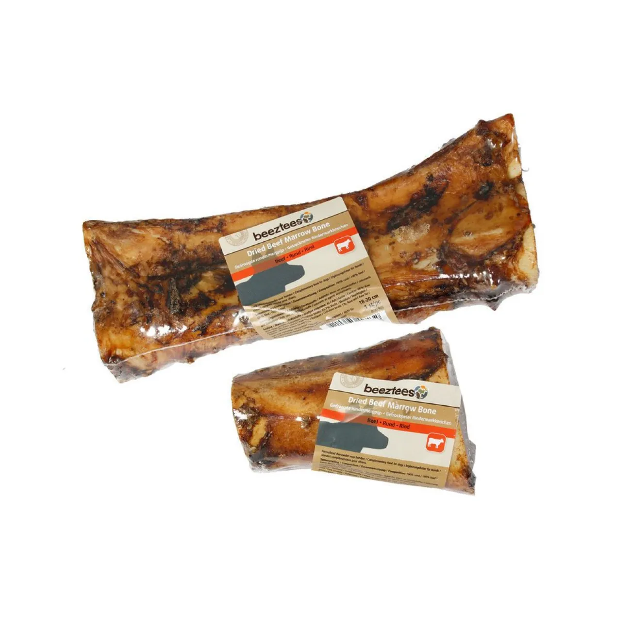 Beeztees Trainingssnacks Für Hunde | Trainersnacks- Hundesnack getrocknetes Rindermarkknochen in Folie