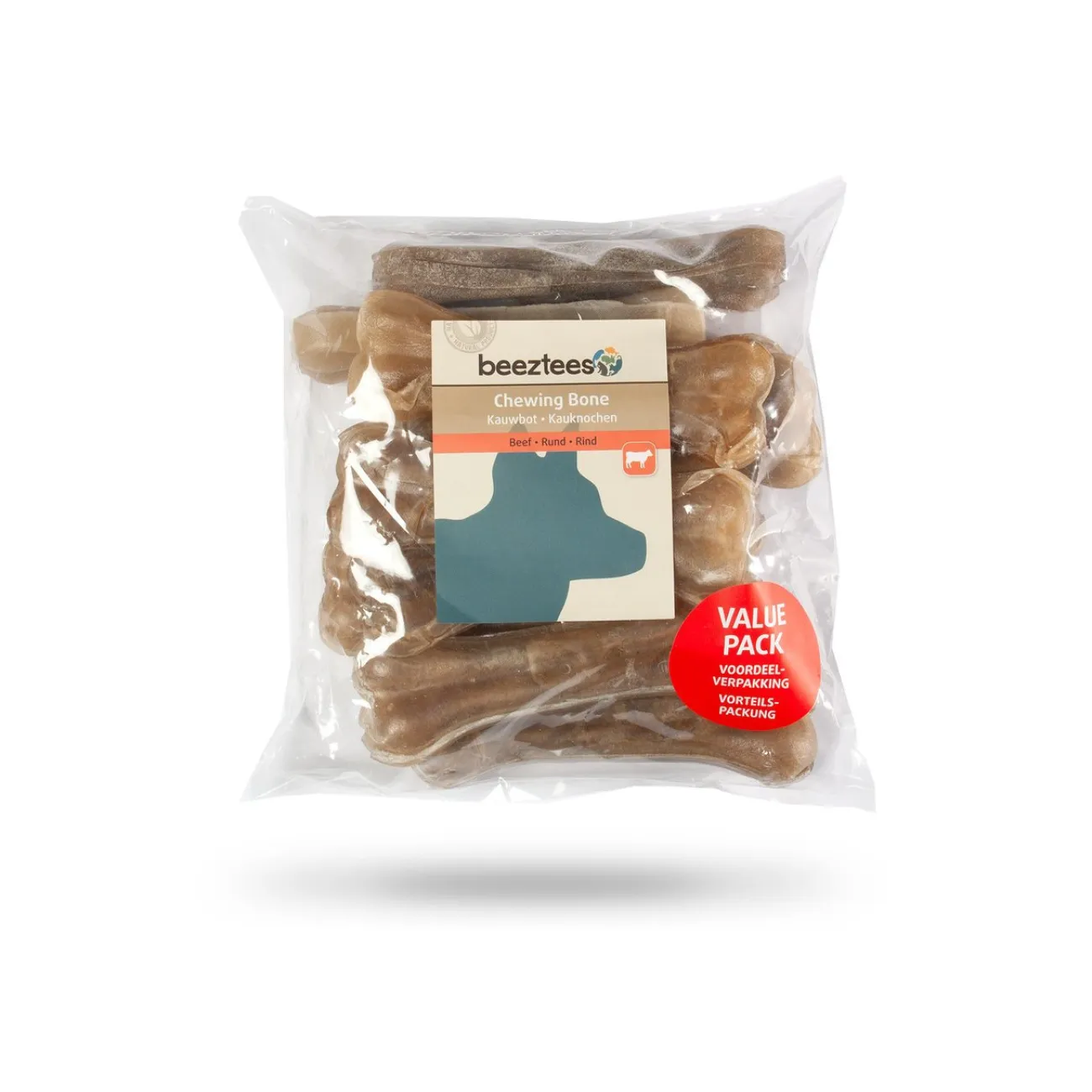 Beeztees Trainingssnacks Für Hunde | Trainersnacks- Hundesnack Kauknochen Rinderhaut im Vorteilspack