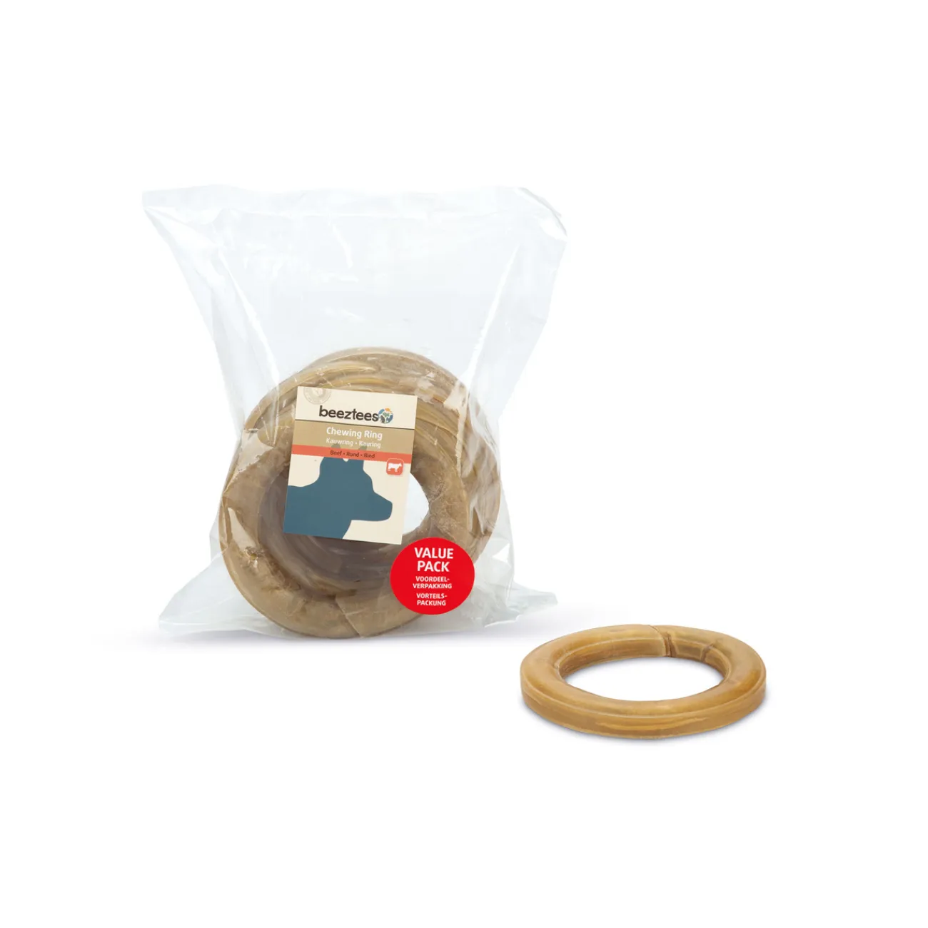Beeztees Trainingssnacks Für Hunde | Trainersnacks- Kauringe Rinderhaut für Hunde