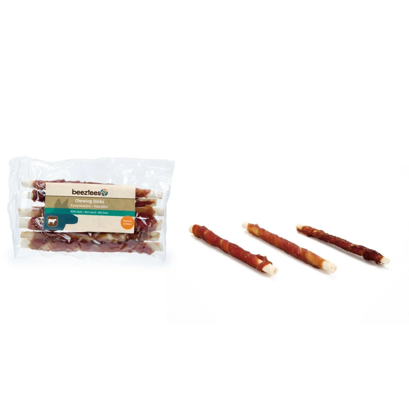Beeztees Trainingssnacks Für Hunde | Trainersnacks- Kaustange mit Ente für Hunde