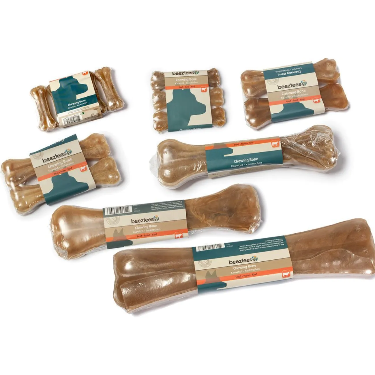 Beeztees Trainingssnacks Für Hunde | Trainersnacks- Rinderhaut Kauknochen für Hunde