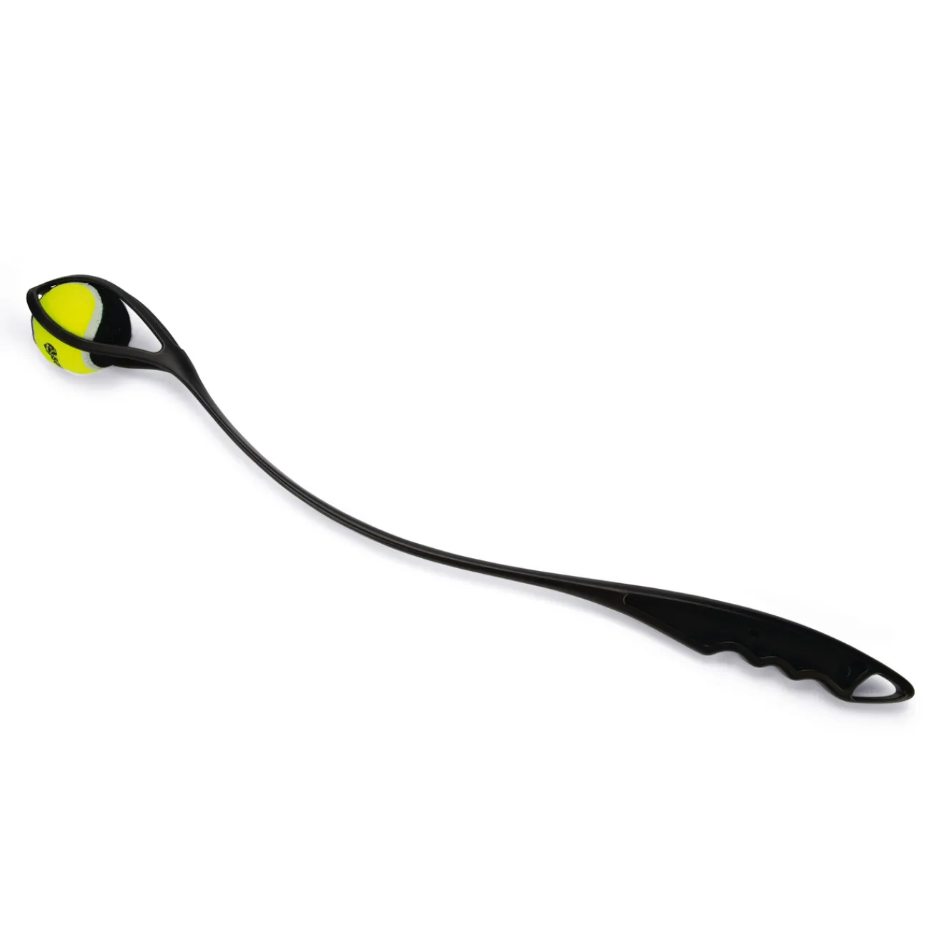Beeztees Wasserspielzeug | Hundebälle- Tennisball-Launcher Premium Ballschleuder schwarz