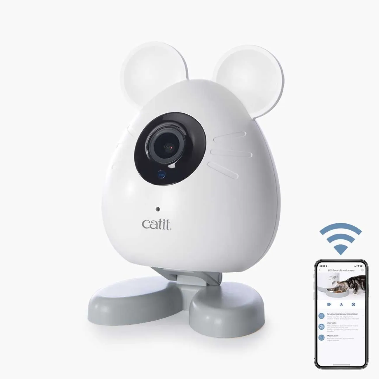Catit Catit Katzenzubehör- Pixi Smart Mouse Katzen Camera weiss