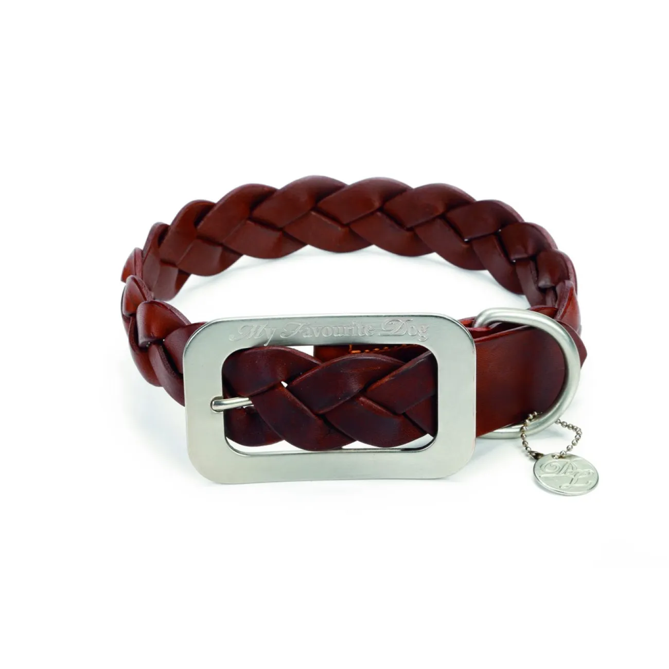Designed By Lotte Designed By Lotte Katzenzubehör | Hundehalsbänder- Lederhalsband für Hunde geflochten