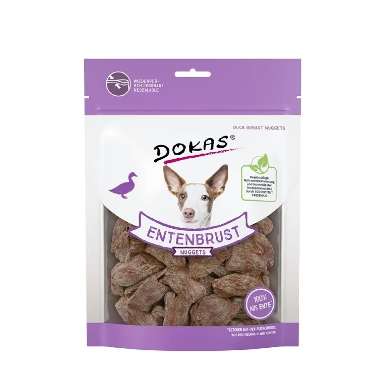Dokas Trainingssnacks Für Hunde | Trainersnacks- Hunde Snack Entenbrust Nuggets gefriergetrocknet