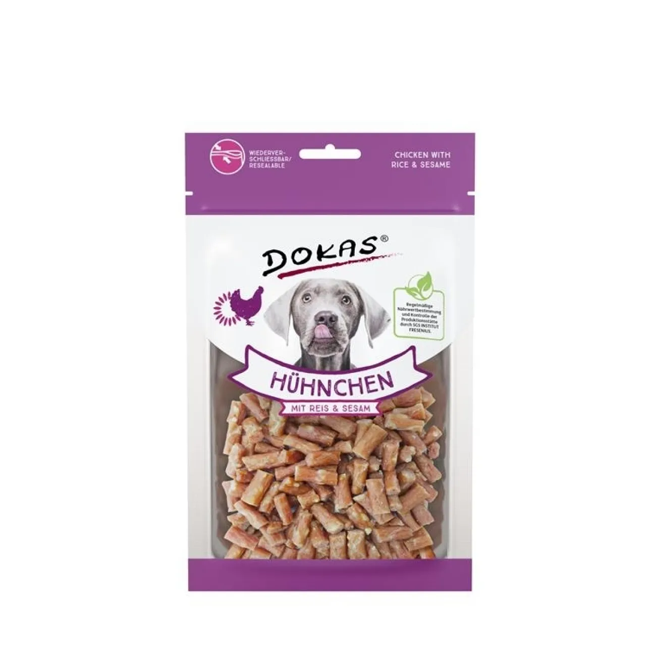 Dokas Trainingssnacks Für Hunde | Trainersnacks- Hunde Snack Hühnchen mit Reis und Sesam