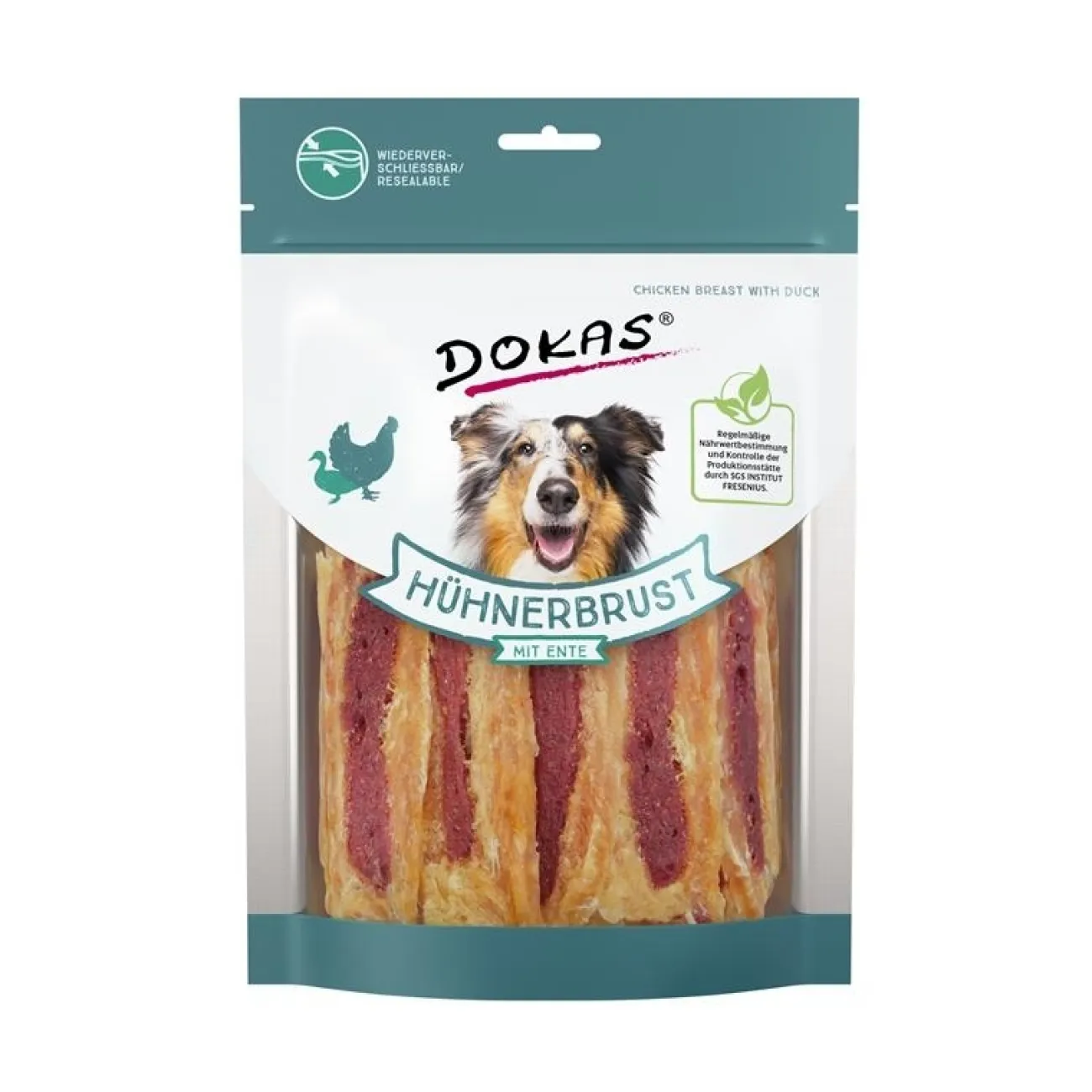 Dokas Trainingssnacks Für Hunde | Trainersnacks- Hunde Snack Hühnerbrustfilet mit Ente