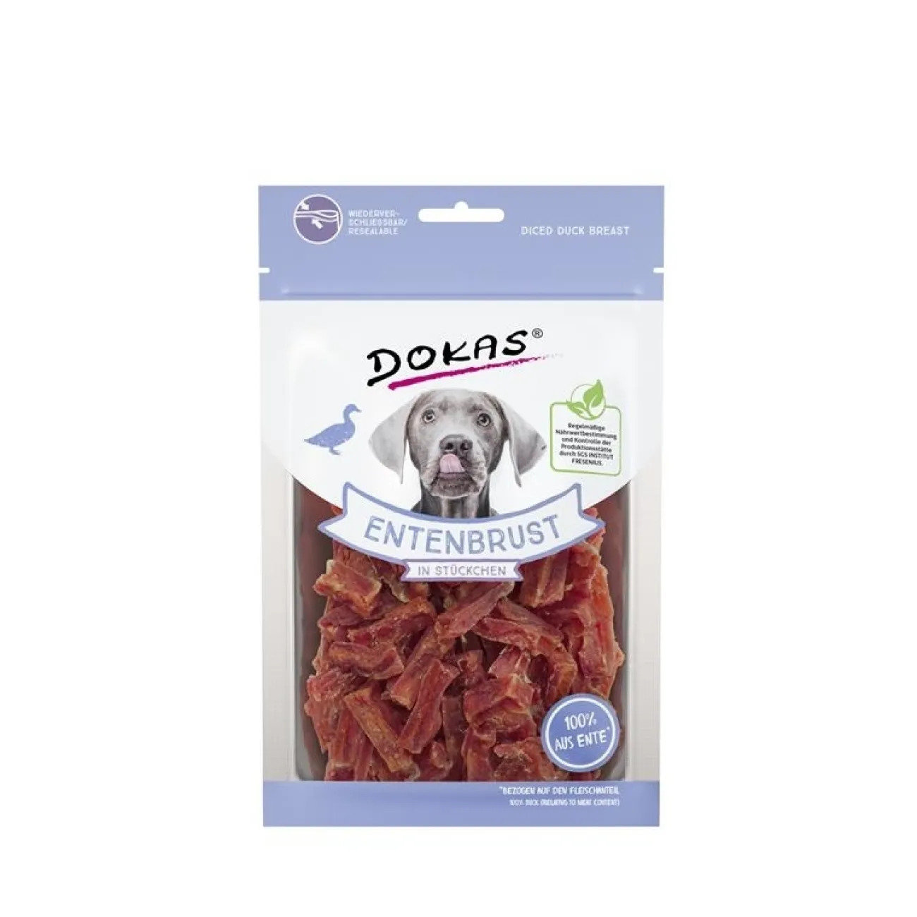 Dokas Trainingssnacks Für Hunde | Trainersnacks- Hundesnack Entenbrust in Stückchen