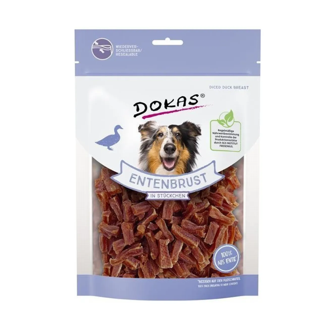 Dokas Trainingssnacks Für Hunde | Trainersnacks- Hundesnack Entenbrust in Stückchen