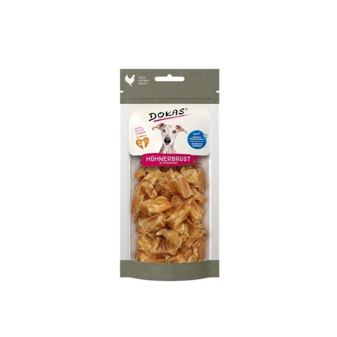 Dokas Trainingssnacks Für Hunde | Trainersnacks- Hundesnack Hühnerbrust in Stücken