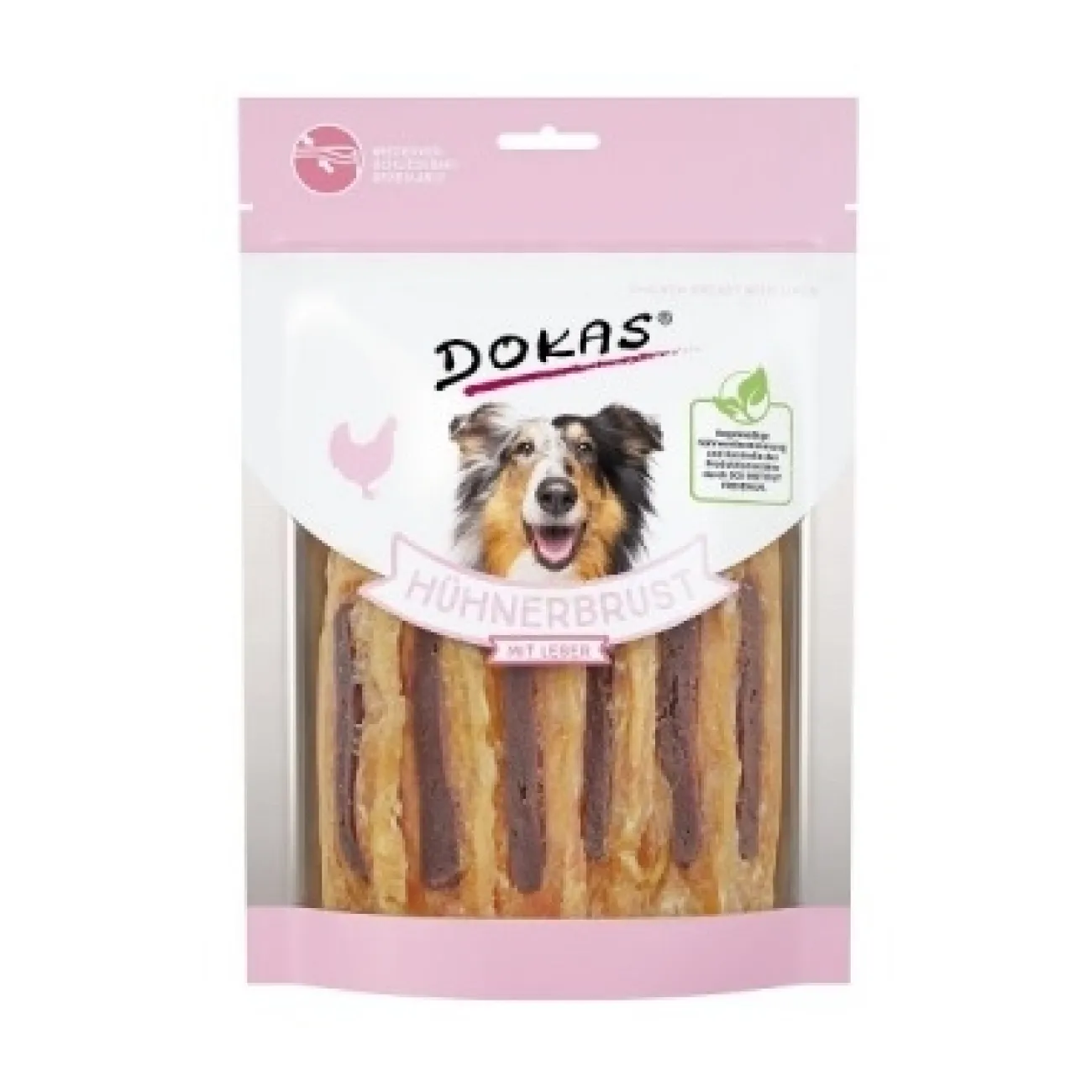 Dokas Trainingssnacks Für Hunde | Trainersnacks- Hundesnack Hühnerbrust mit Leber