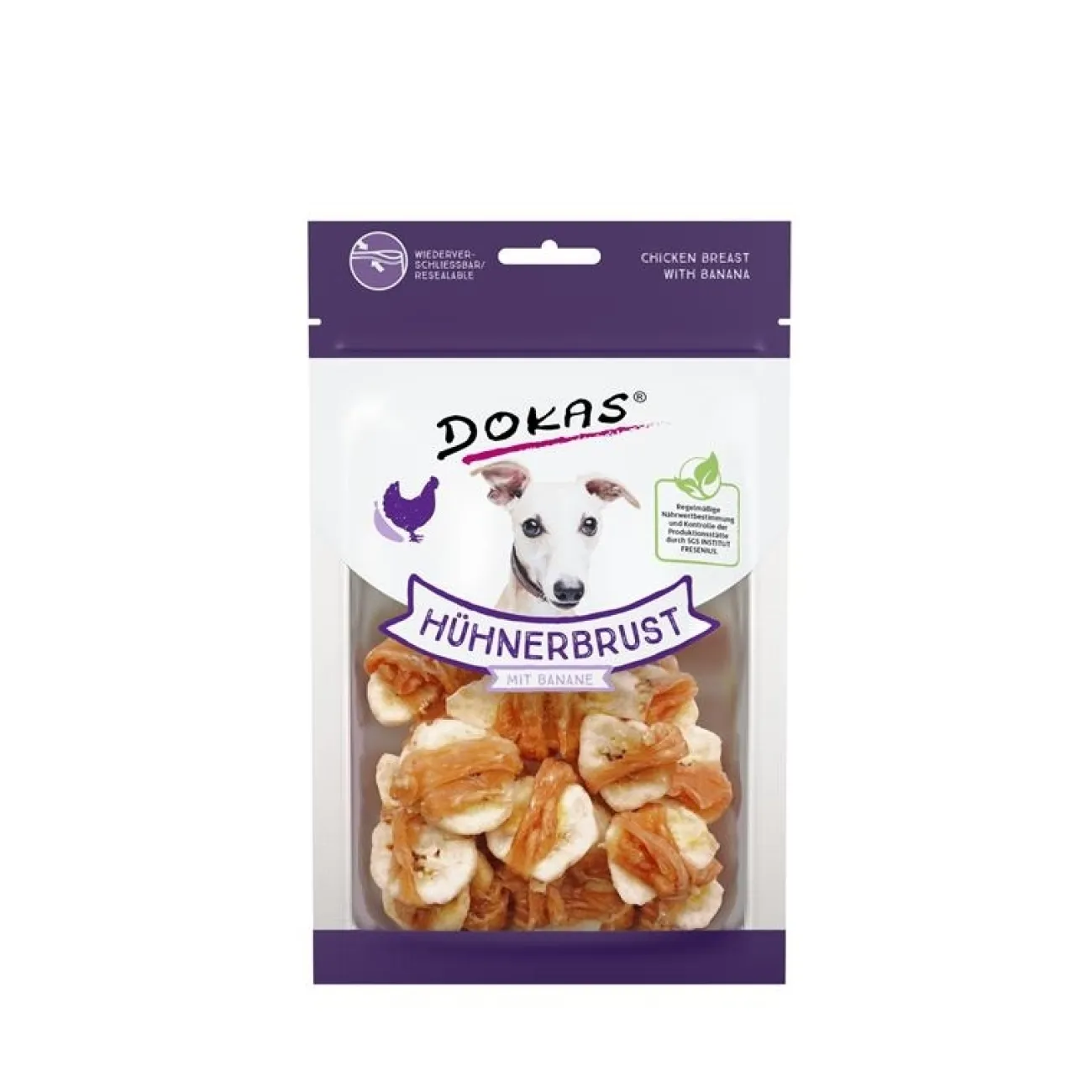 Dokas Trainingssnacks Für Hunde | Trainersnacks- Hundesnack Hühnerbrustfilet mit Banane
