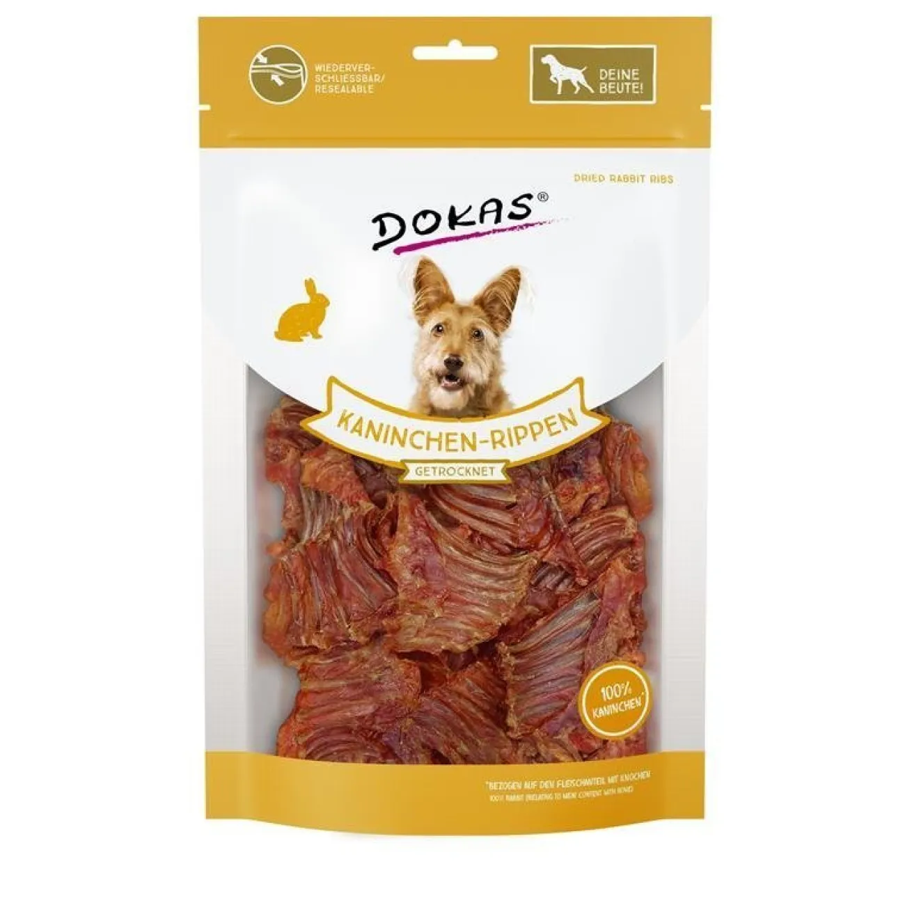 Dokas Trainingssnacks Für Hunde | Trainersnacks- Kaninchen-Rippen mit Fleisch
