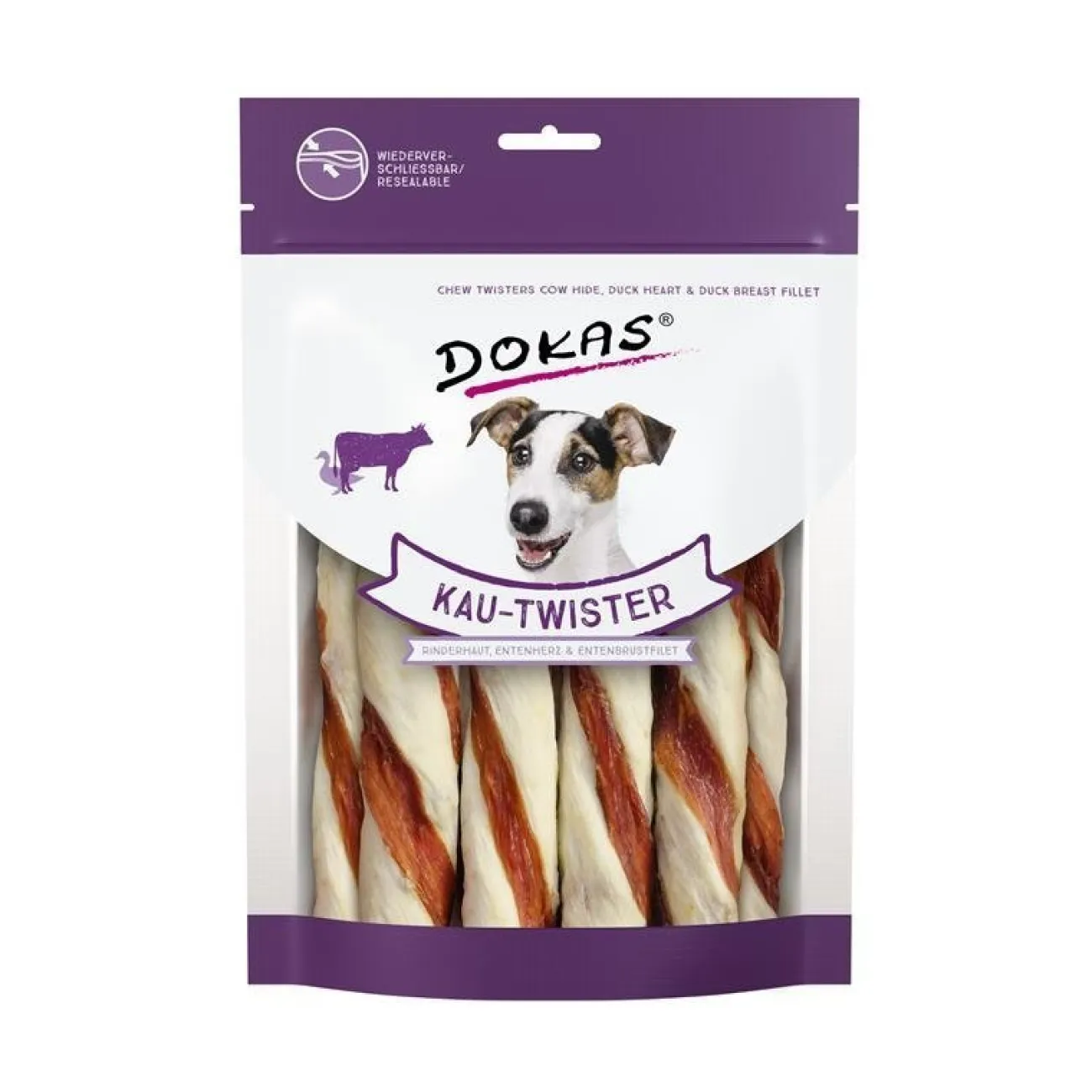 Dokas Trainingssnacks Für Hunde | Trainersnacks- Kau Twister Rinderhaut