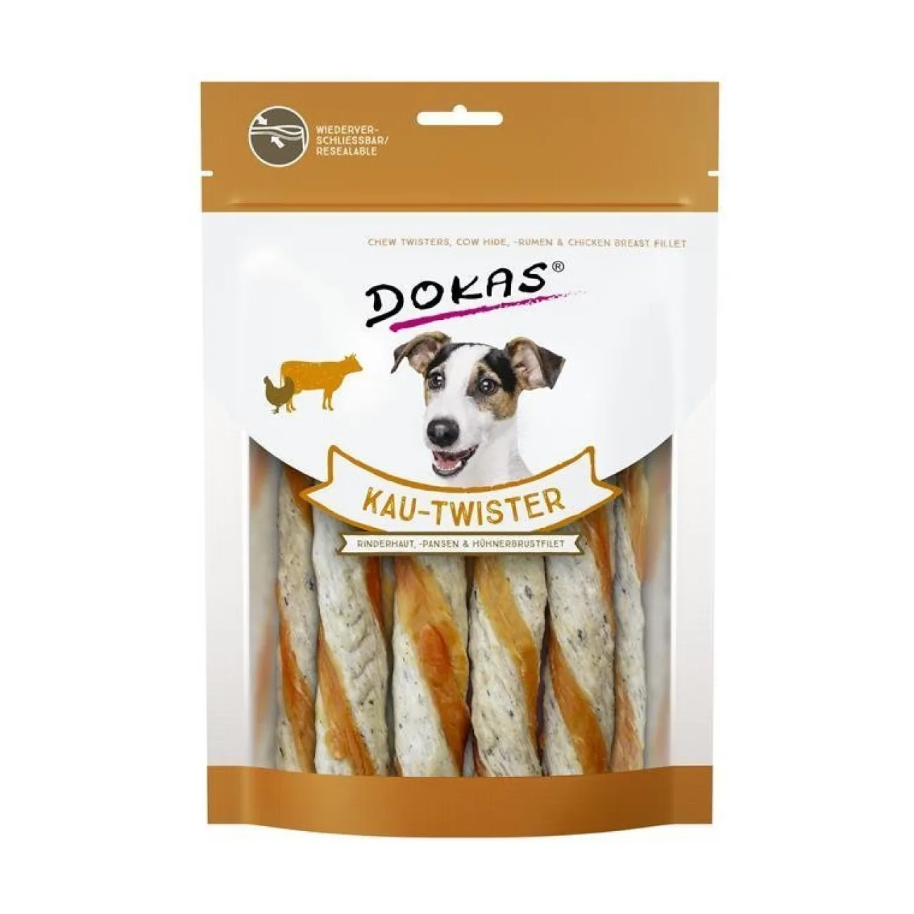 Dokas Trainingssnacks Für Hunde | Trainersnacks- Kau Twister Rinderhaut