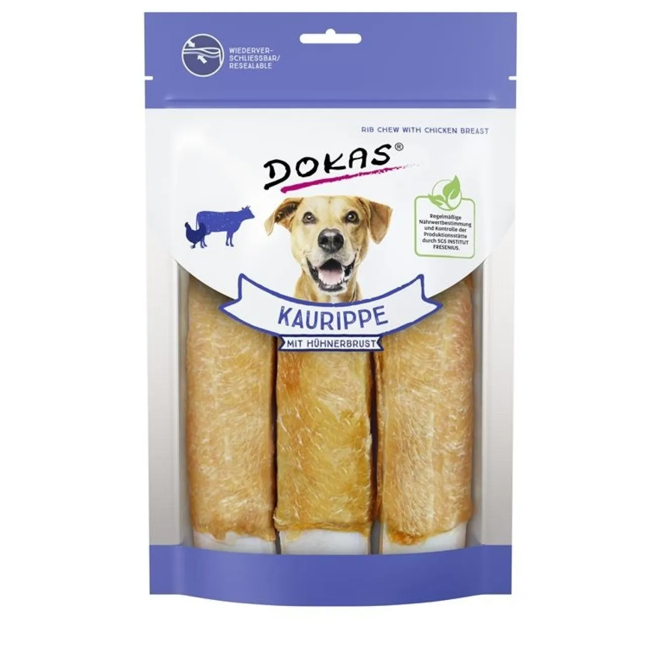 Dokas Trainingssnacks Für Hunde | Trainersnacks- Kaurippe mit Hühnerbrustfilet