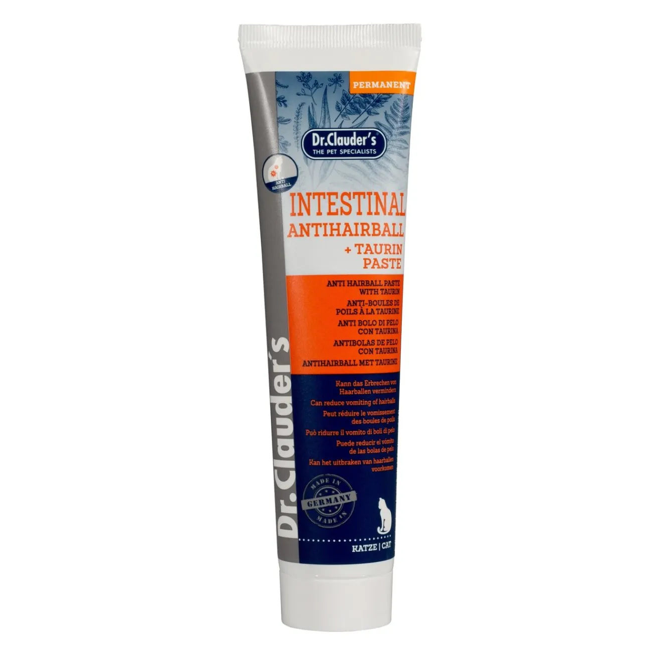 Dr. Clauders Ergänzungsfuttermittel Für Katzen- Antihairball Paste mit Taurin für Katzen