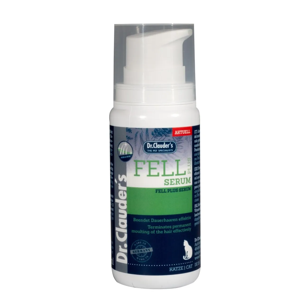 Dr. Clauders Ergänzungsfuttermittel Für Katzen- Cat Fell Plus Serum für Katzen