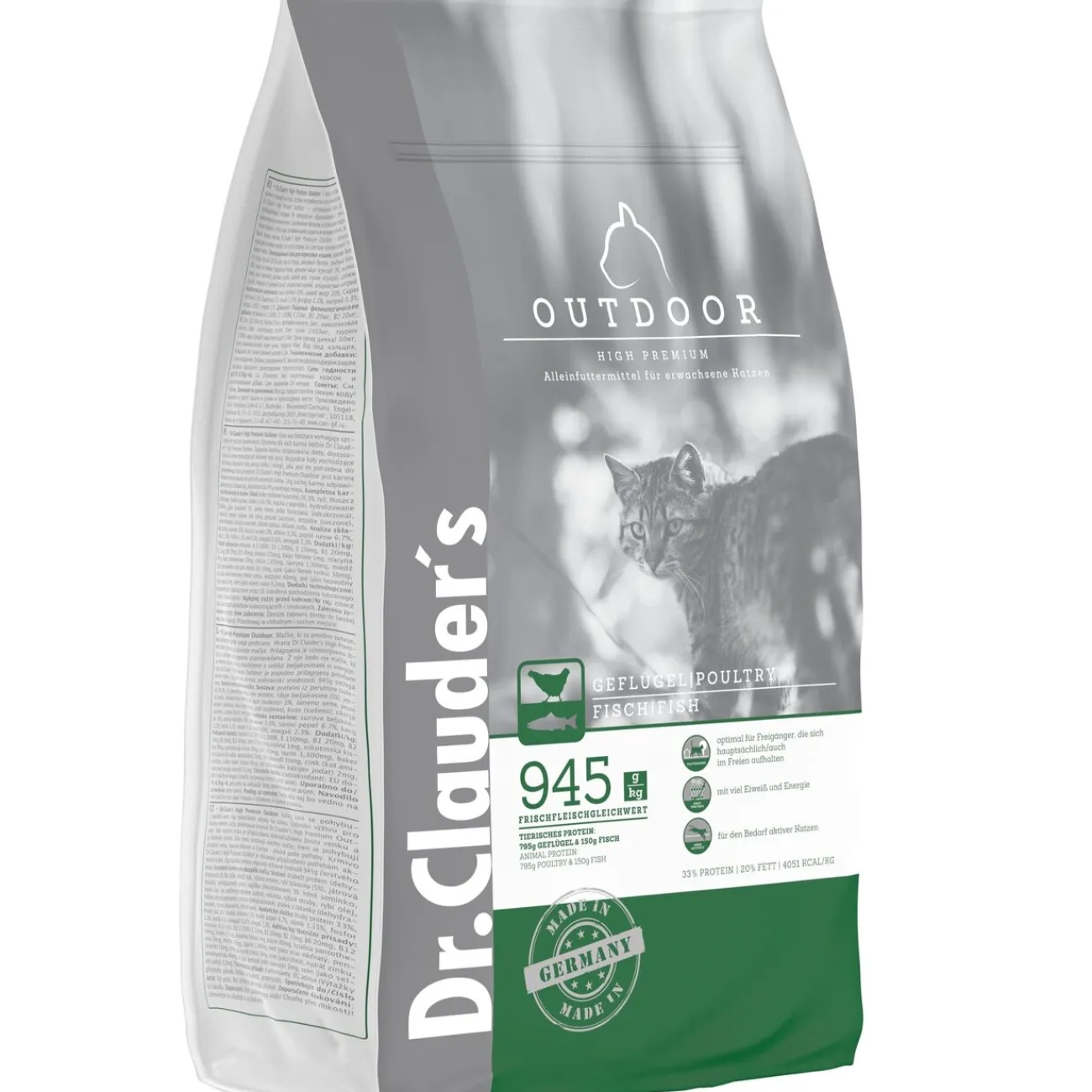 Dr. Clauders Dr. Clauders Katzenfutter | Katzenfutter- Cat Trocken High Premium Outdoor