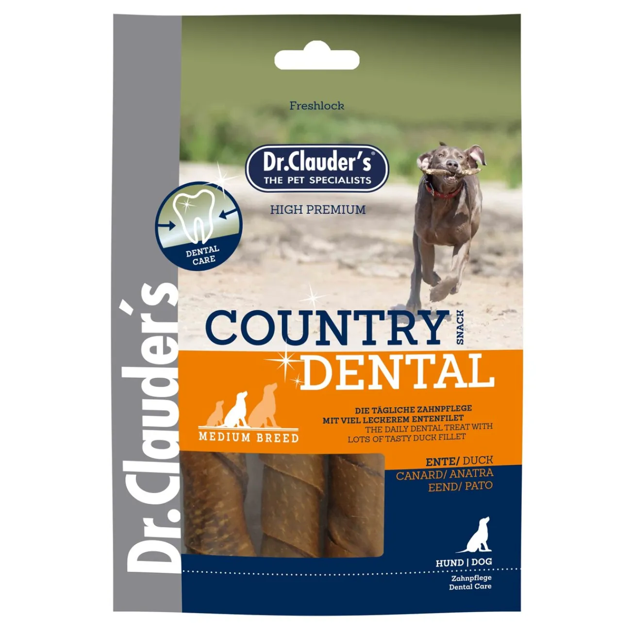 Dr. Clauders Trainingssnacks Für Hunde | Trainersnacks- Country Dental Hundesnack Medium Breed
