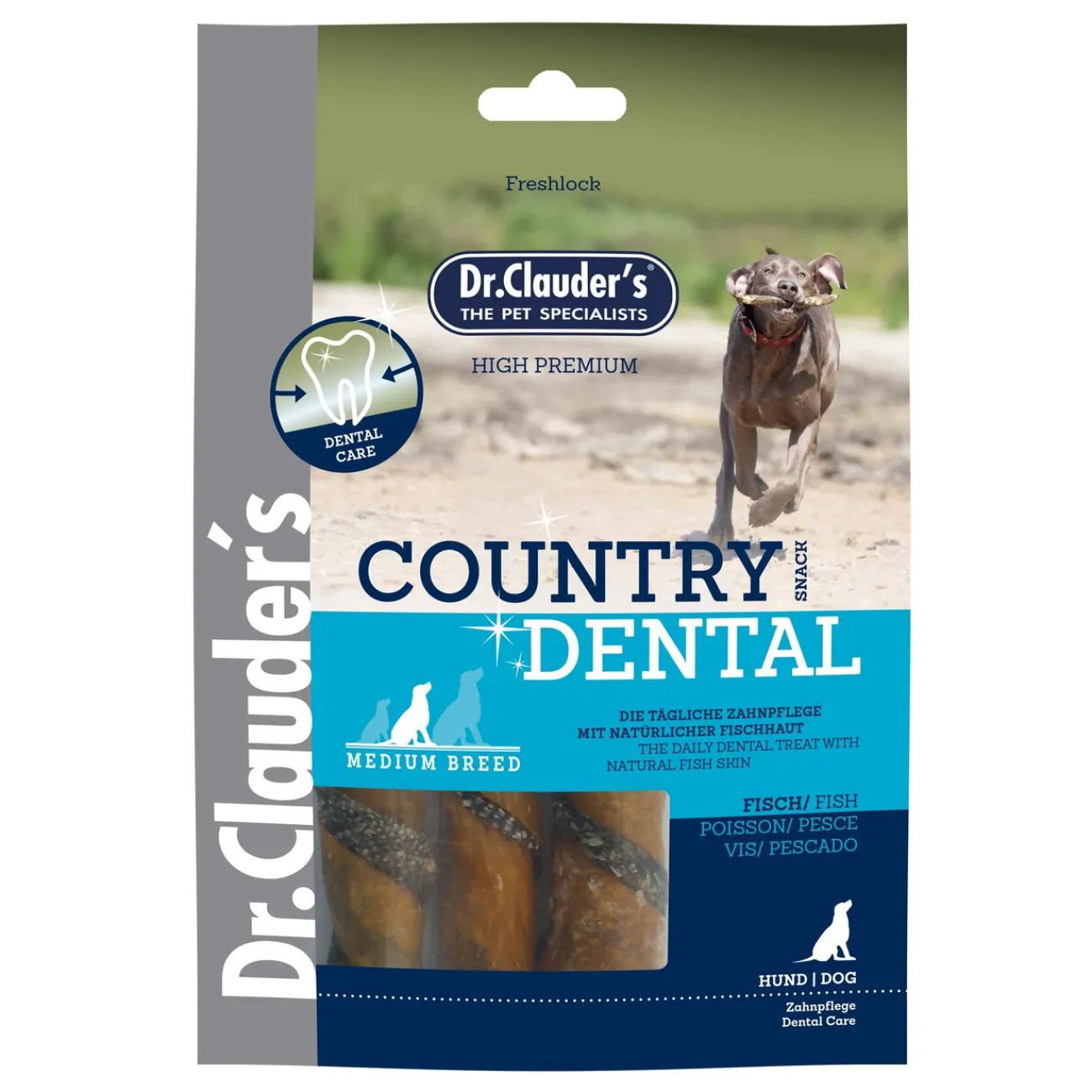 Dr. Clauders Trainingssnacks Für Hunde | Trainersnacks- Country Dental Hundesnack Medium Breed