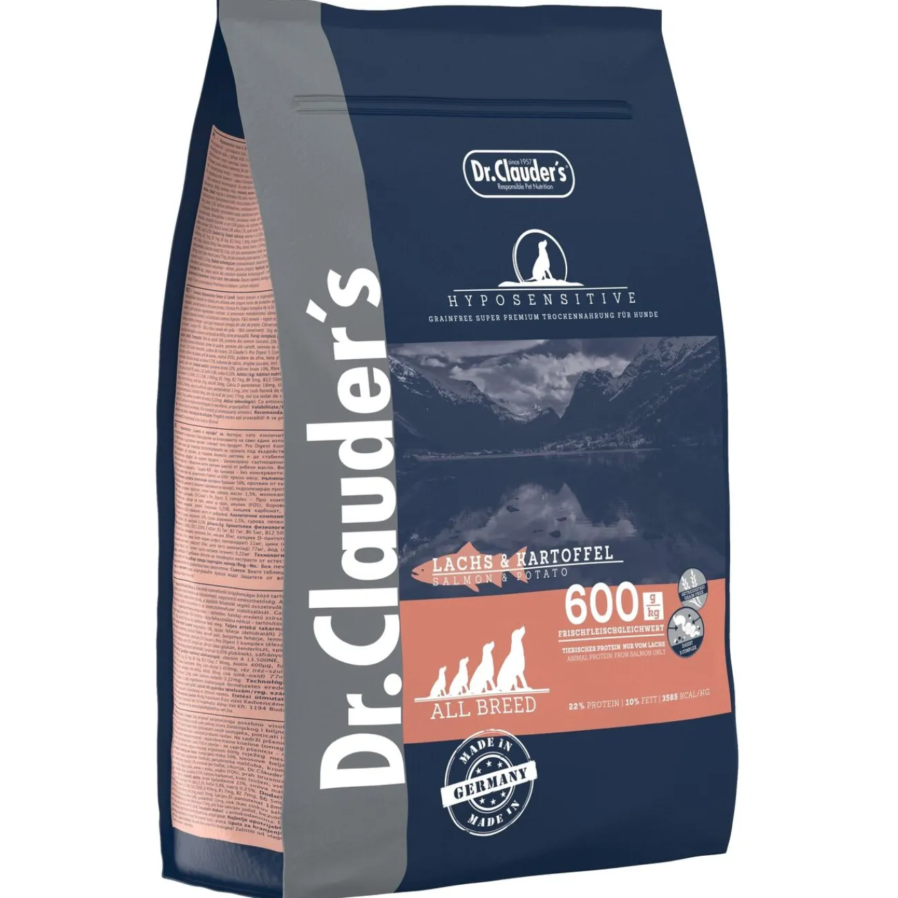 Dr. Clauders Hundefutter- Dr. Clauder Hundefutter Hyposensitive Lachs & Kartoffel