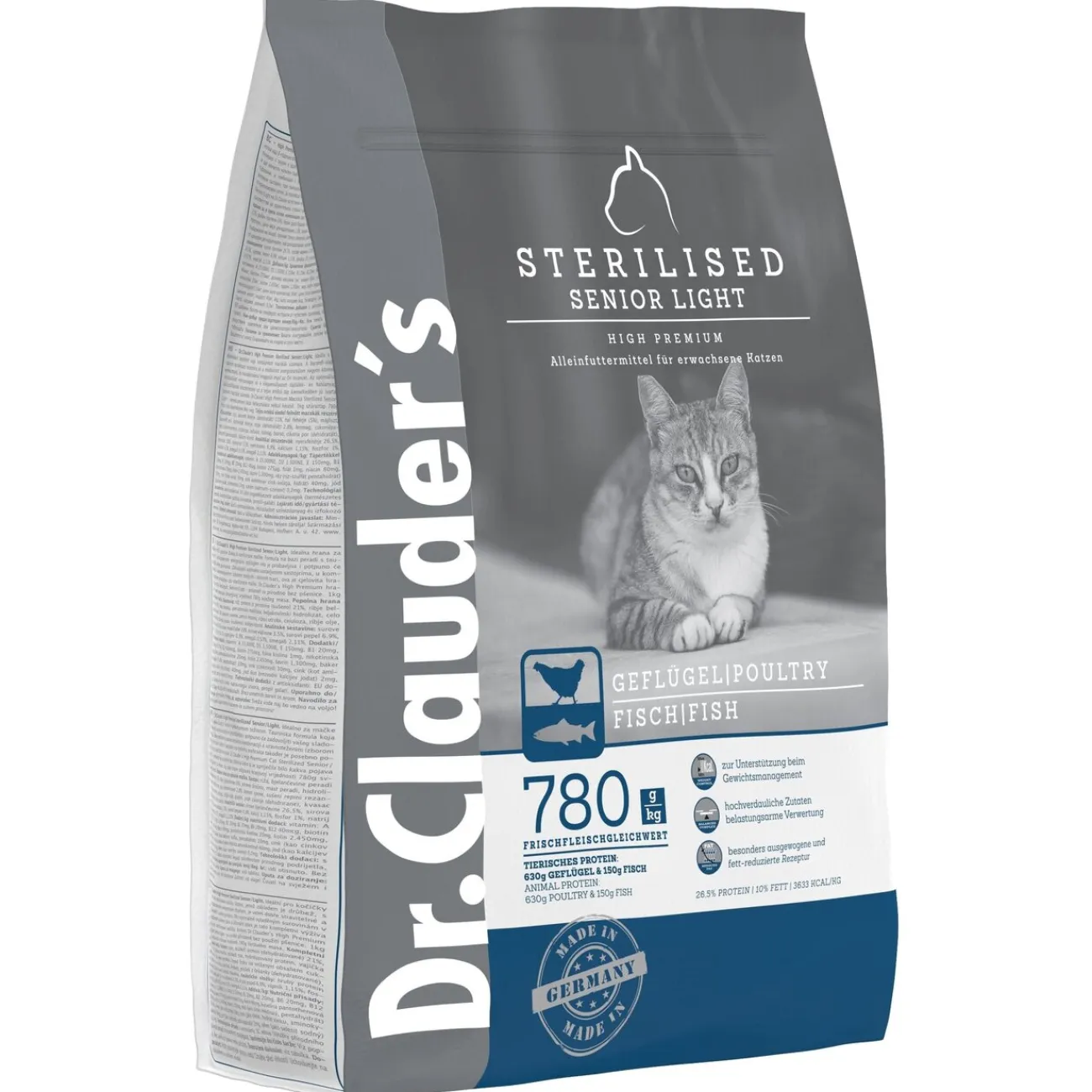Dr. Clauders Dr. Clauders Katzenfutter | Katzenfutter- High Premium Sterilized Senior Light
