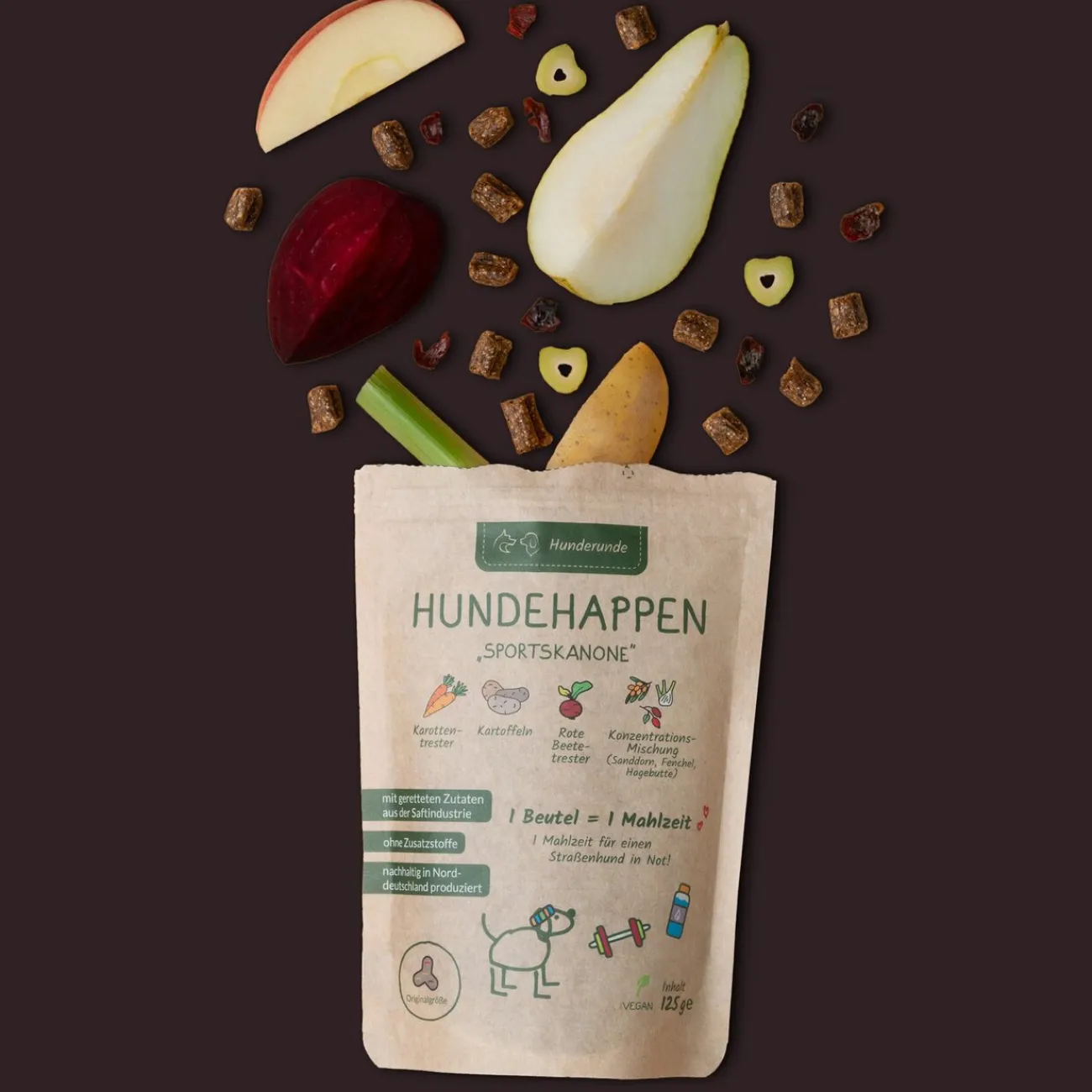 Hunderunde Trainingssnacks Für Hunde | Trainersnacks- Vegane Hundehappen Sportskanone