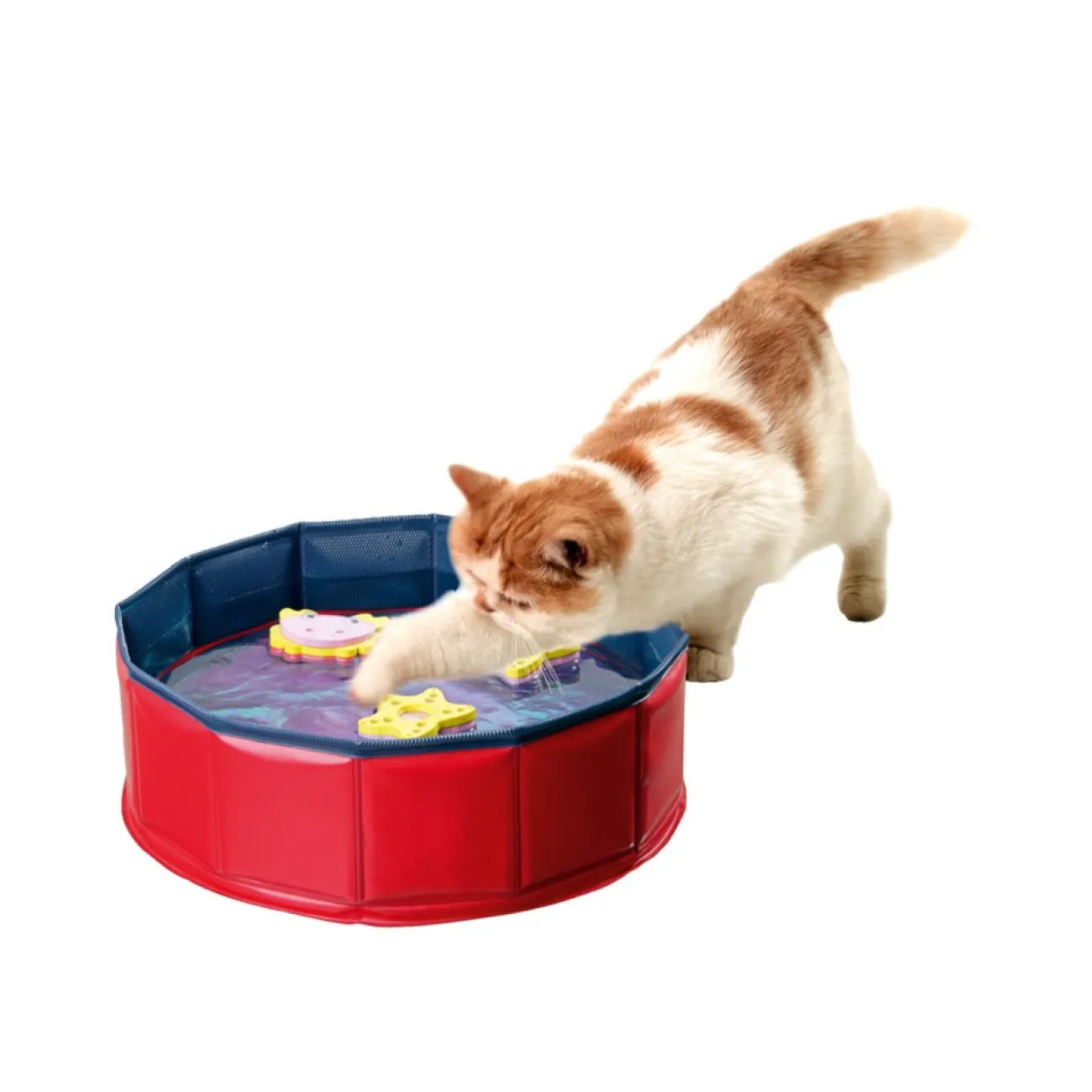Karlie Kong Katzenspielzeug | Katzenspielzeug- Kitty Lake Wasserspielzeug für Katzen rot