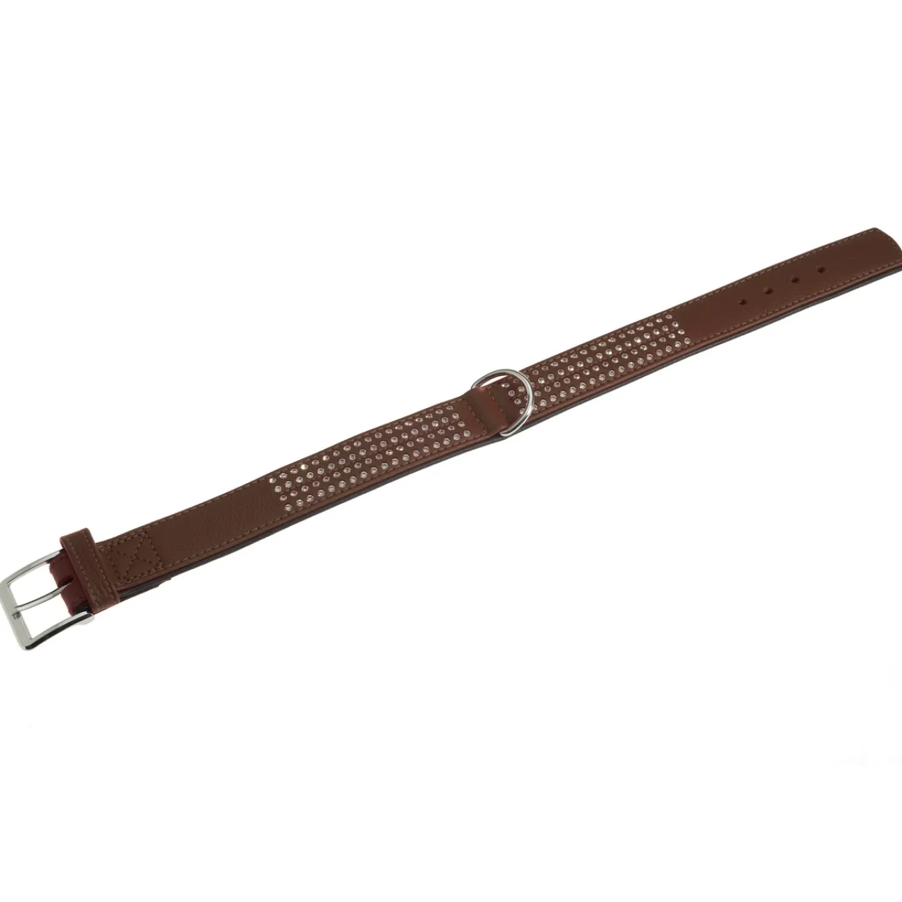 Karlie Hundehalsbänder | Hundehalsbänder- Lederhalsband Vintage mit Strass für Hunde