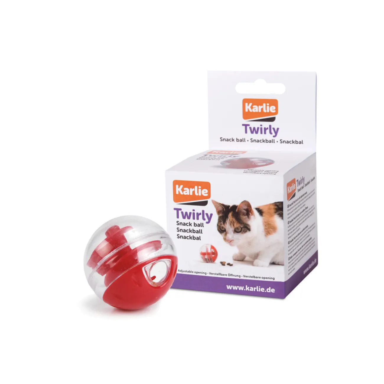 Karlie Kong Katzenspielzeug | Katzenspielzeug- Snackball Twirly für Katzen