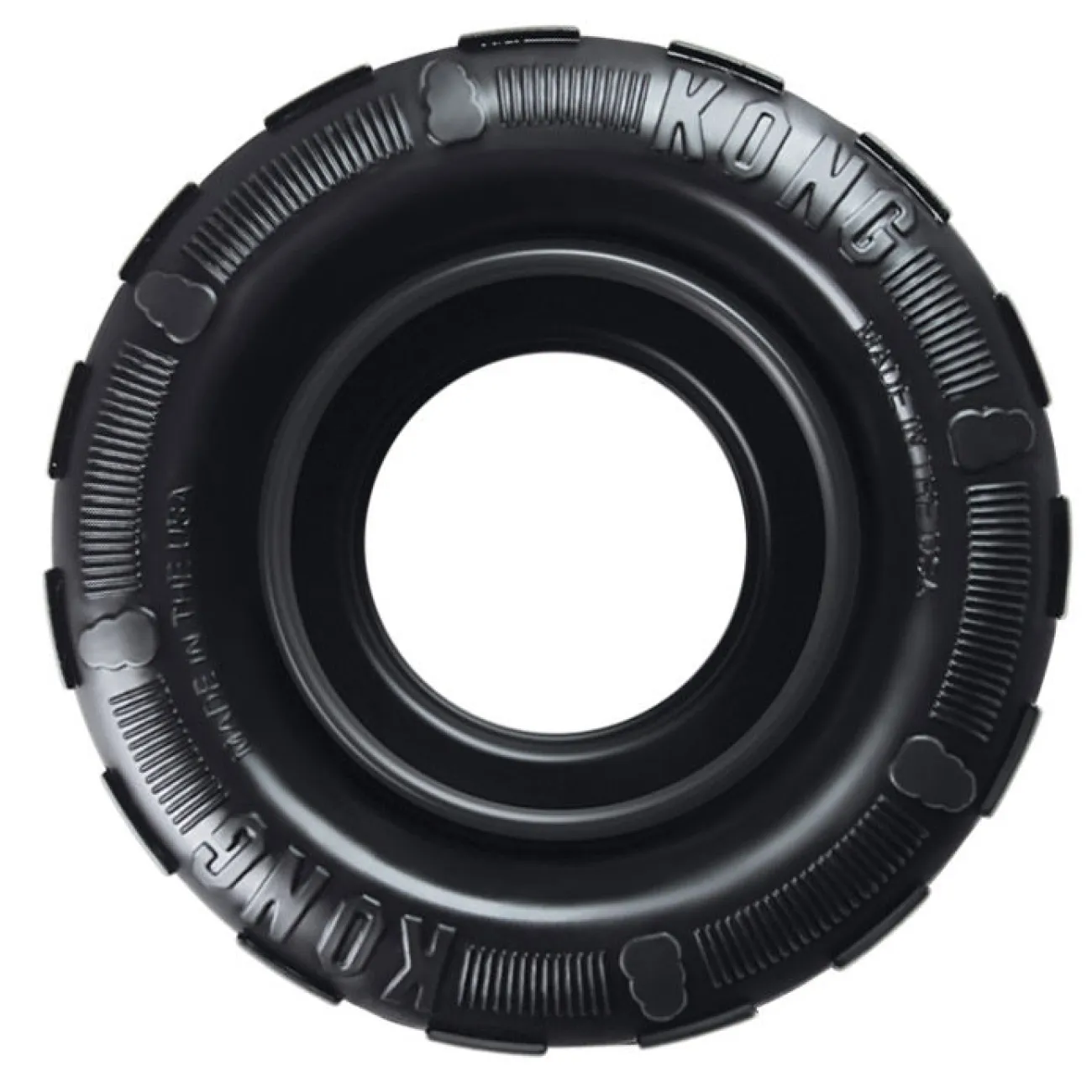 KONG Wasserspielzeug | Hundebälle- Hundespielzeug Extreme Tires Kaureifen schwarz