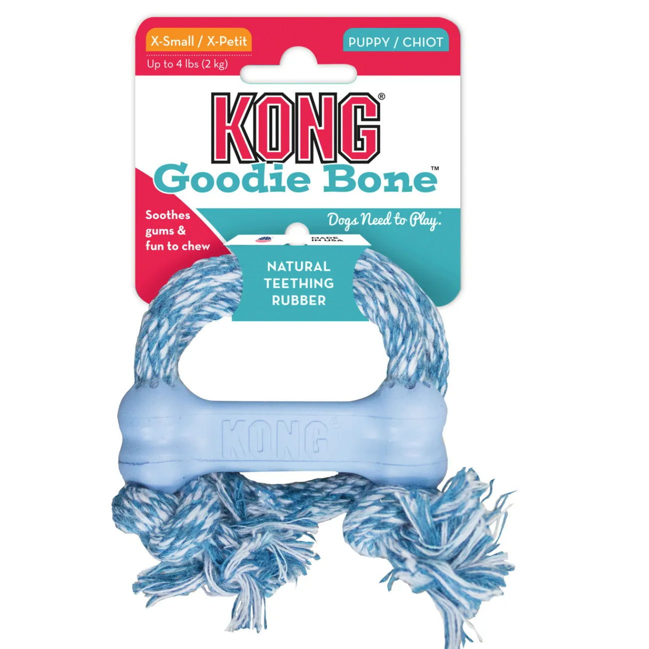 KONG Welpenzubehör- Puppy Goodie Bone mit Seil divers