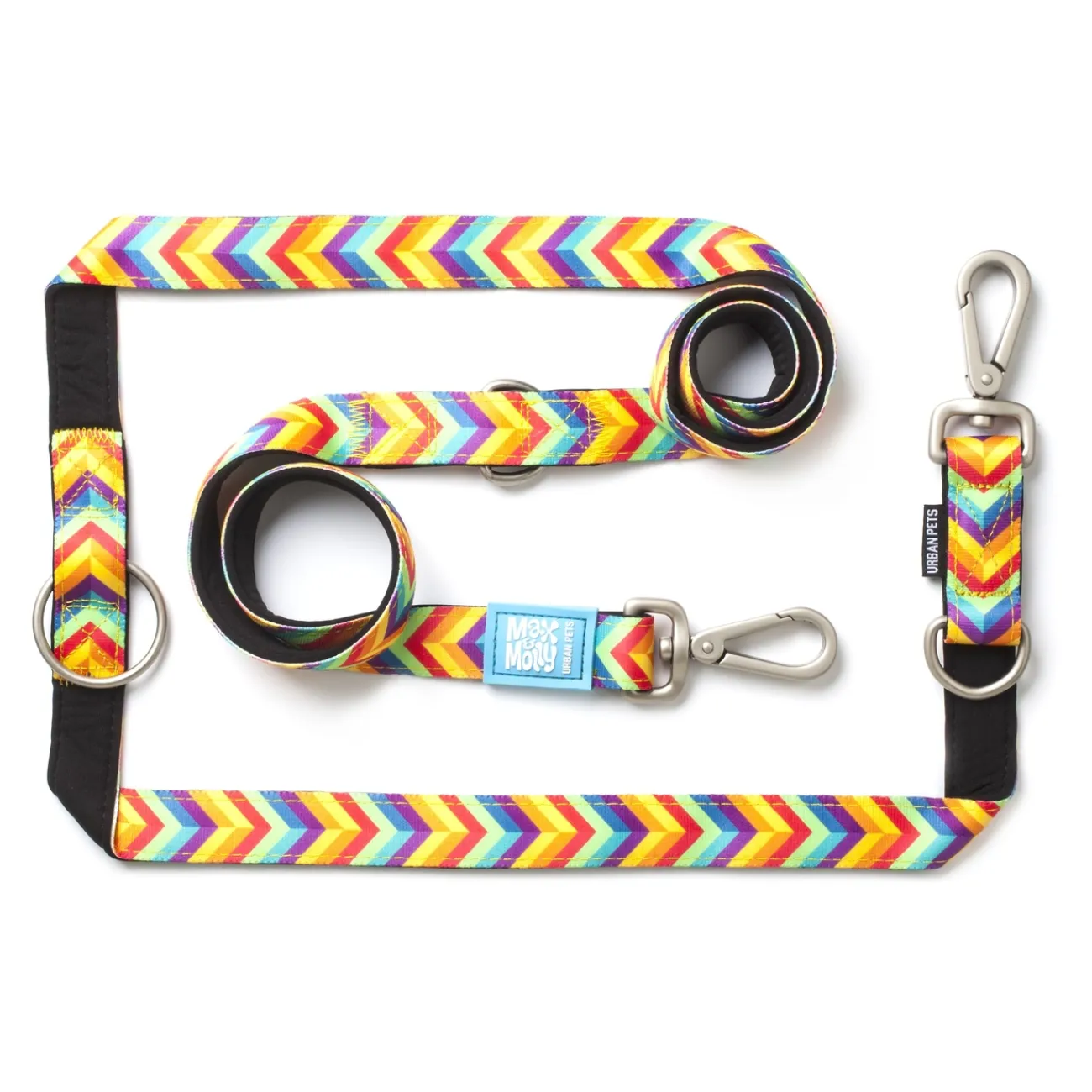 Max & Molly Suchleinen, Schleppleinen | Kurzführer Hund- Original Multifunktionsleine Summertime blau