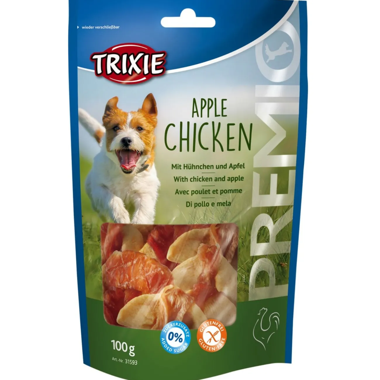 TRIXIE Trainingssnacks Für Hunde | Trainersnacks- Apple Chicken Premio Hundesnack