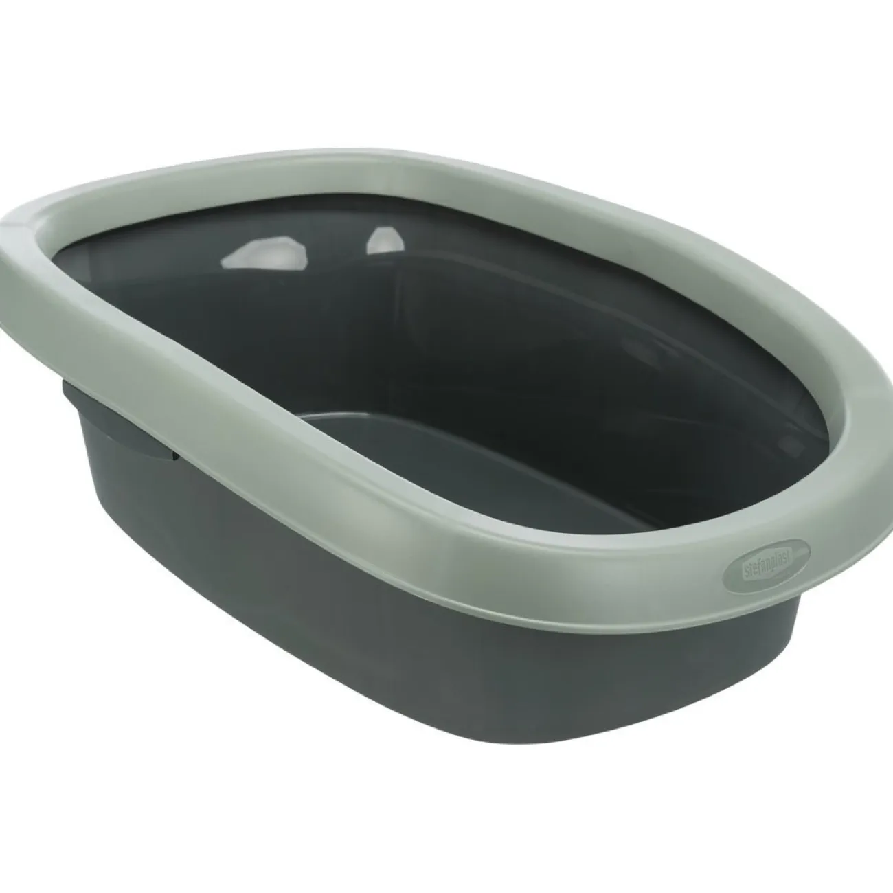 TRIXIE Toilettenschränke | Katzentoiletten- Be Eco Katzentoilette Carlo anthrazit/grau-grün