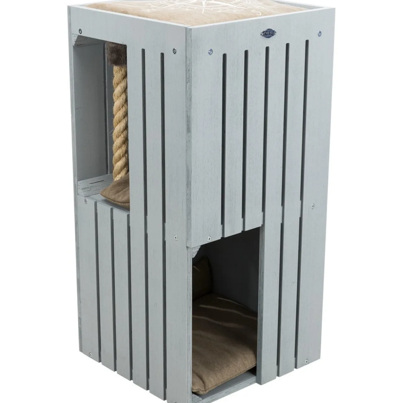 TRIXIE Katzenhäuser | Heizungsliegen- BE NORDIC Cat Tower Juna grau