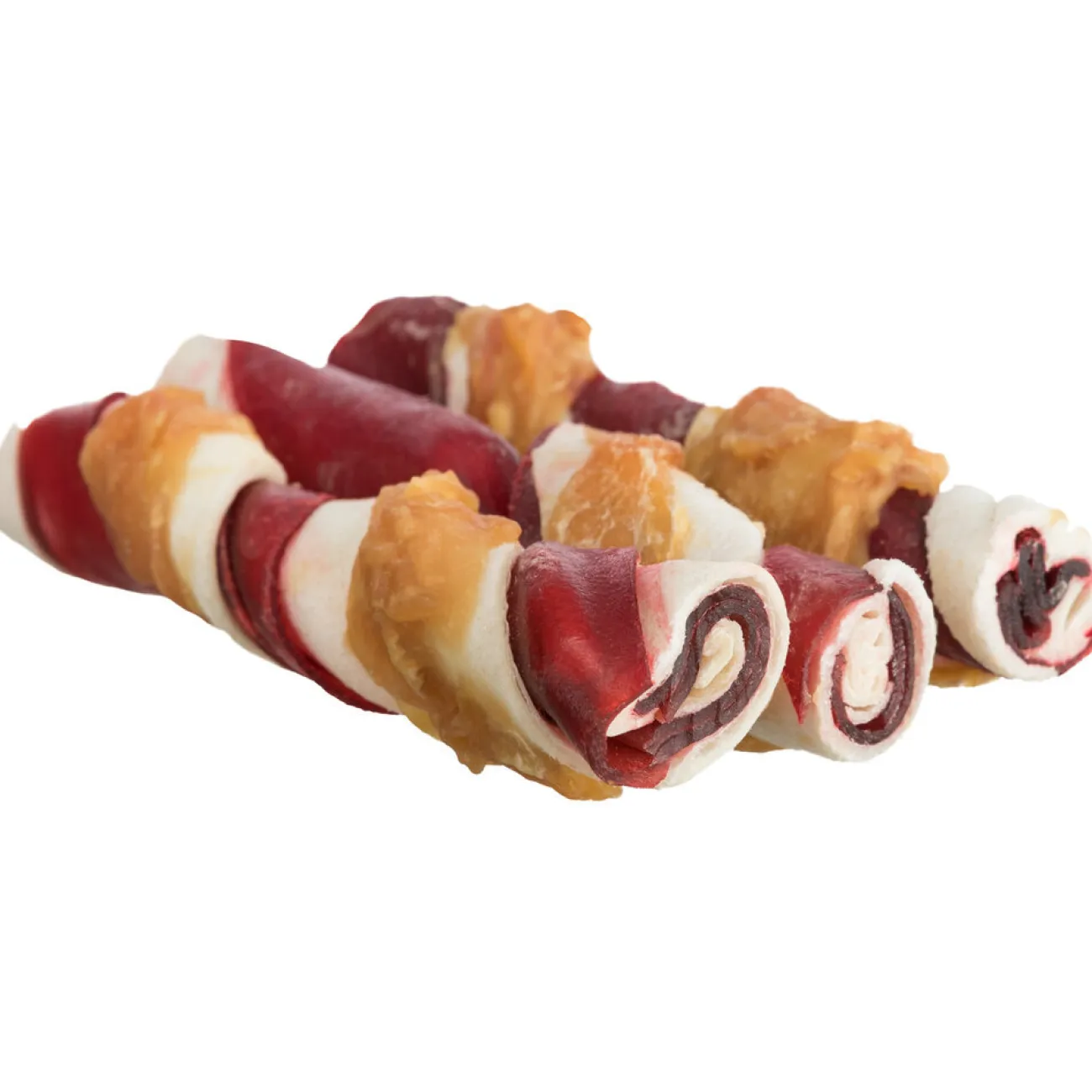 TRIXIE Trainingssnacks Für Hunde | Trainersnacks- Denta Fun Barbecue Chicken Chewing Rolls Hunde Kaustangen