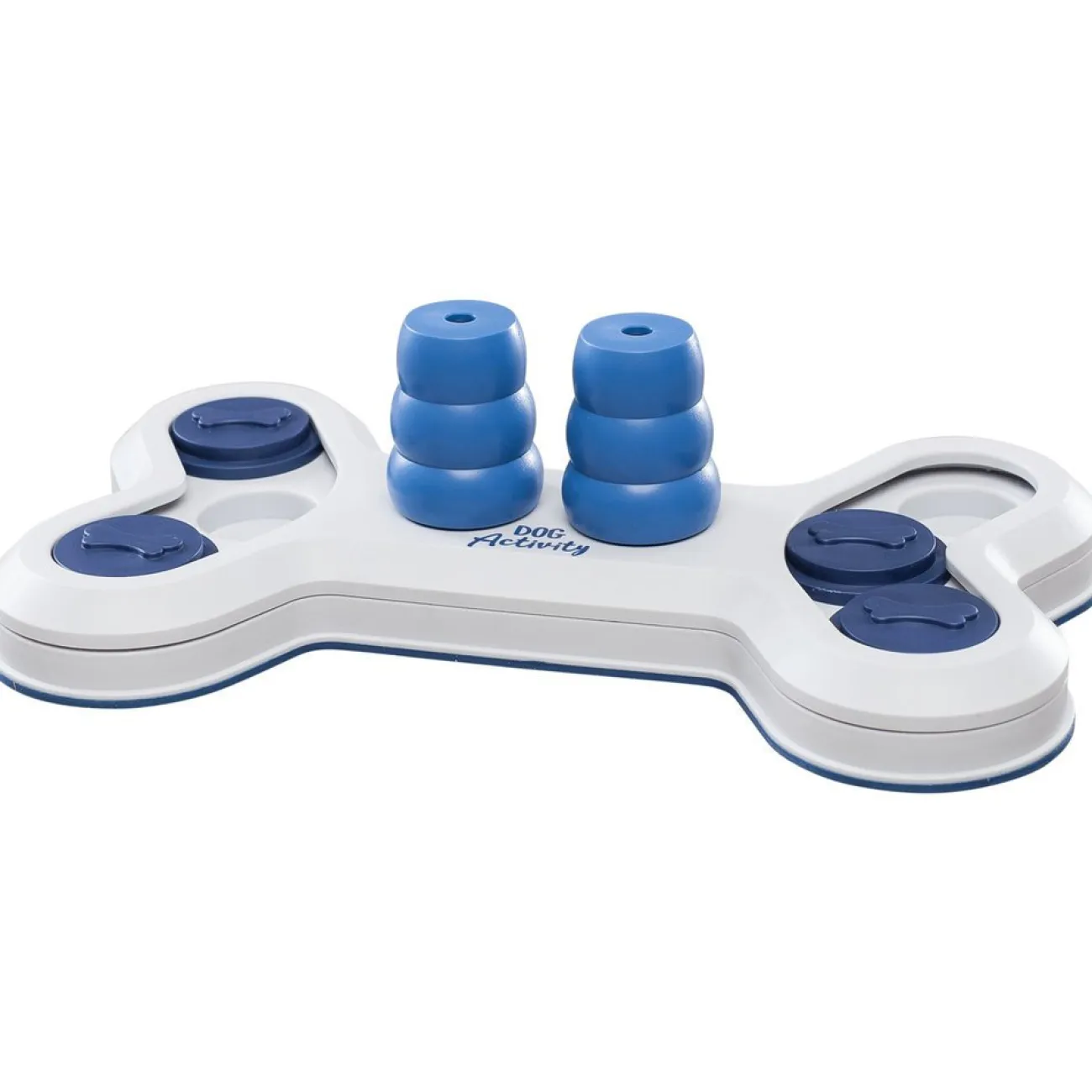 TRIXIE Wasserspielzeug | Hundebälle- Dog Activity Strategiespiel Flip Bone für Hunde blau
