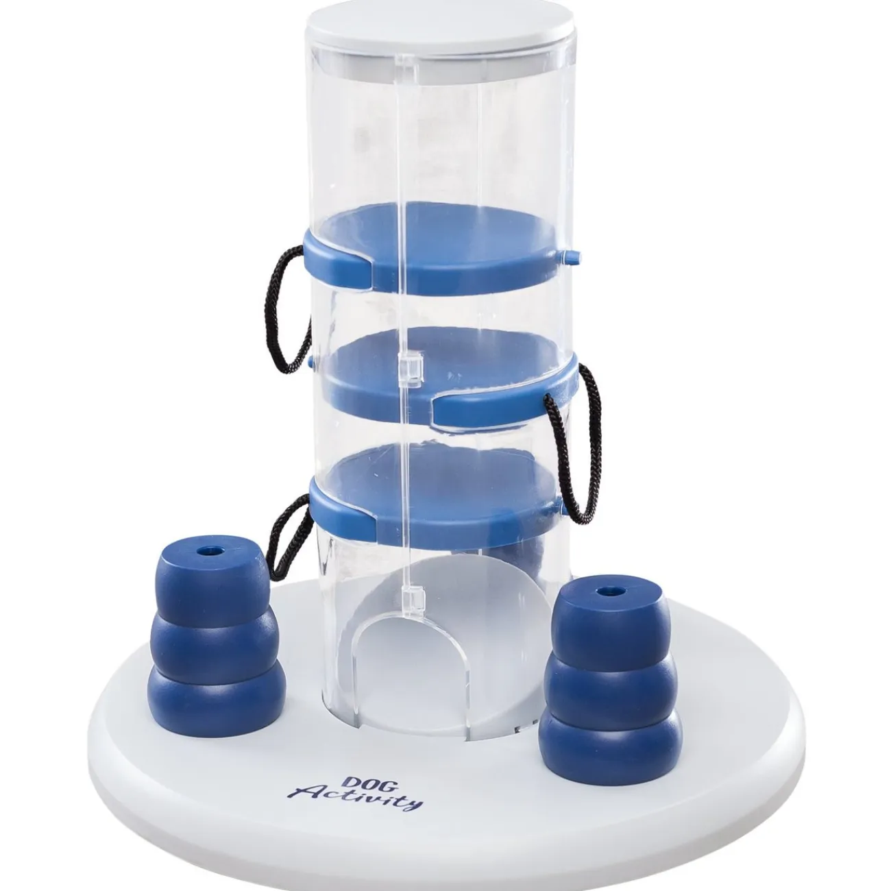 TRIXIE Wasserspielzeug | Hundebälle- Dog Activity Strategiespiel Gambling Tower für Hunde blau