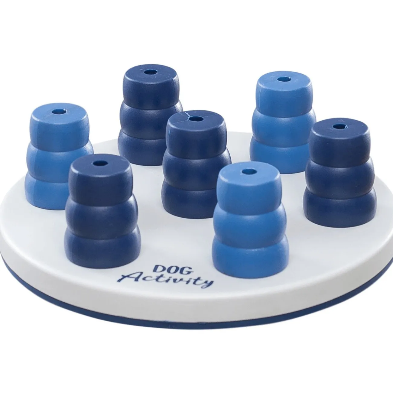 TRIXIE Wasserspielzeug | Hundebälle- Dog Activity Strategiespiel Mini Solitär für Hunde blau