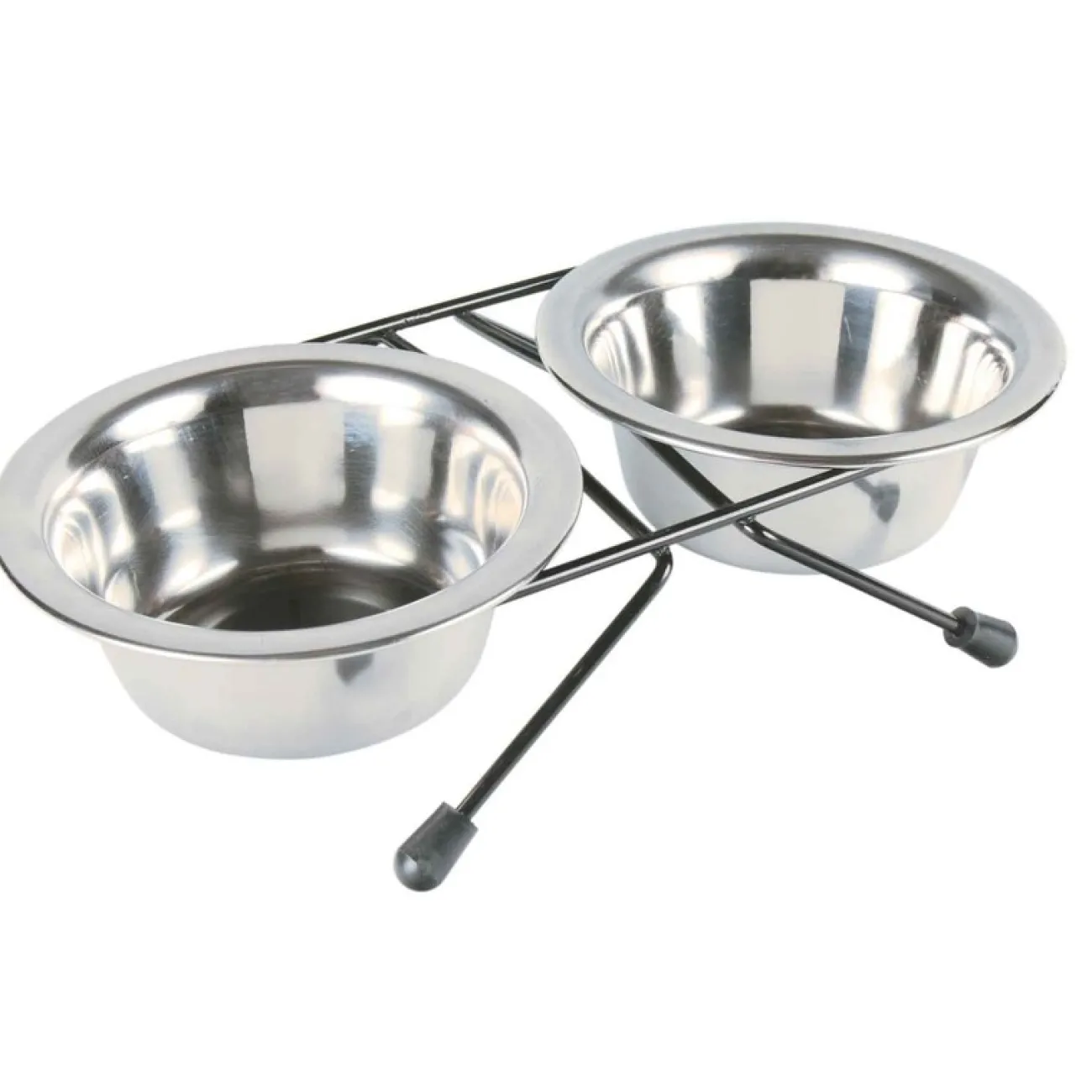 TRIXIE Trixie Katzensnacks | Trixie Cat Activity- Eat-on-Feet Katzen Napfset mit Halter