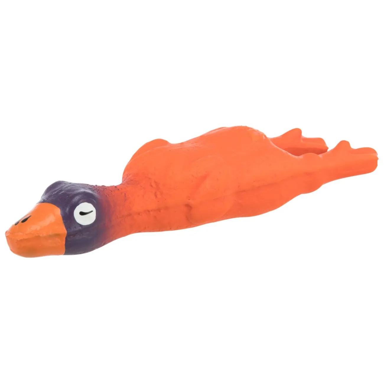 TRIXIE Wasserspielzeug | Hundebälle- Ente Hundespielzeug mit Quietscher orange