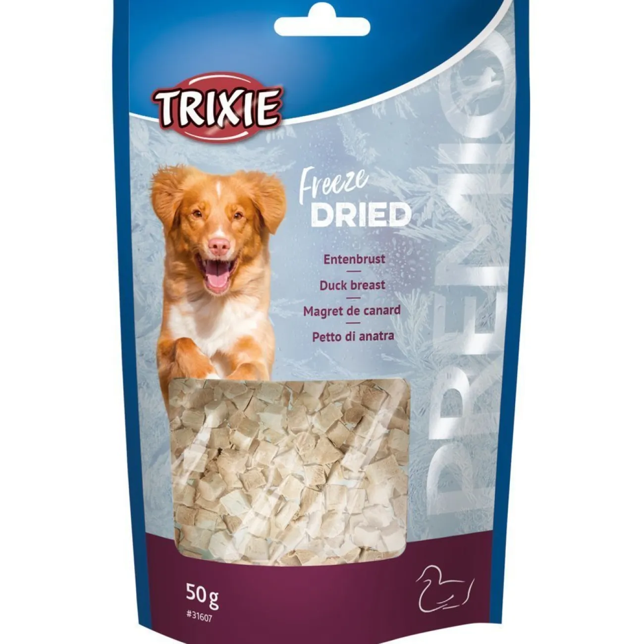 TRIXIE Trainingssnacks Für Hunde | Trainersnacks- Freeze Dried Entenbrust