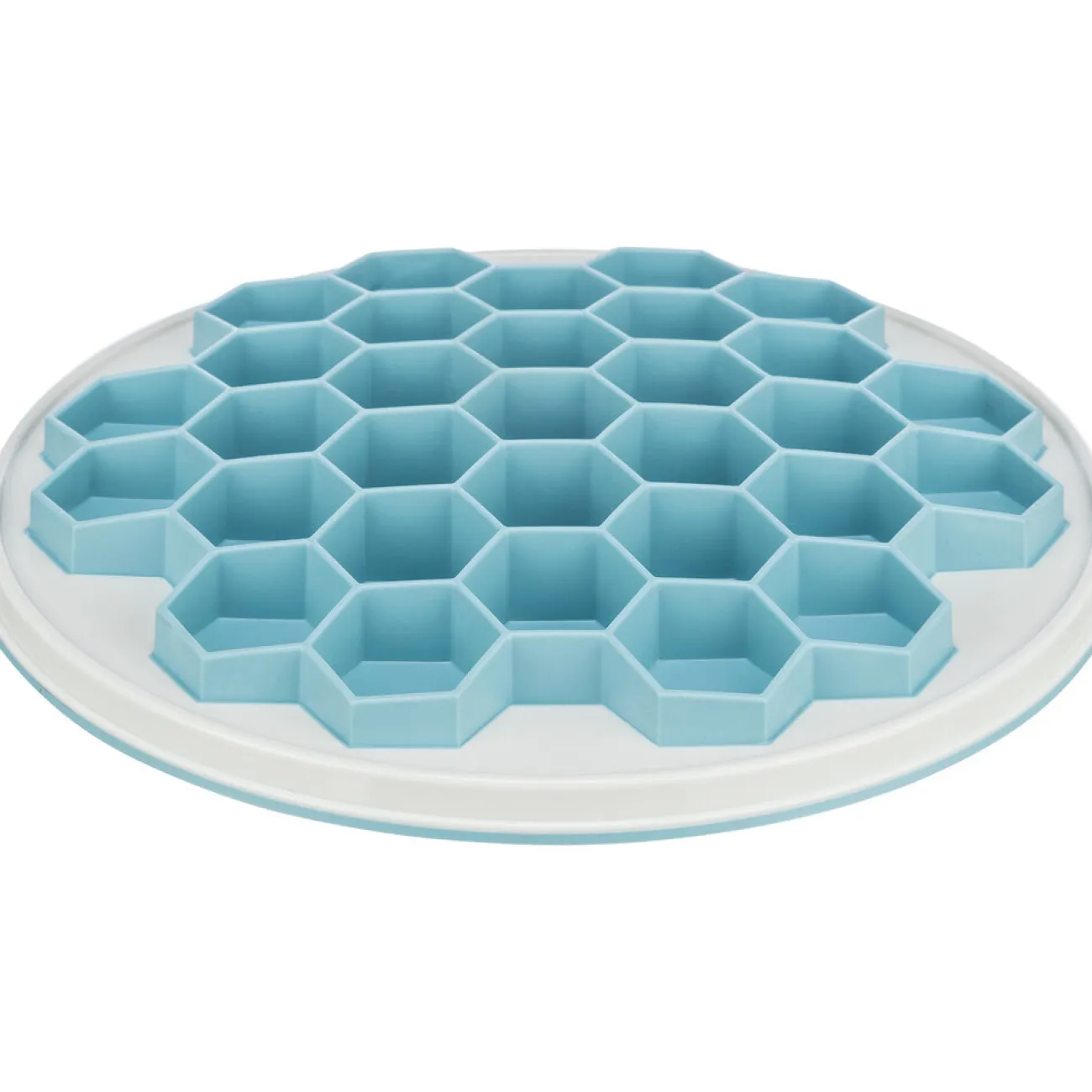TRIXIE Trixie Katzensnacks | Trixie Cat Activity- Futterplatte Hive für Hunde blau