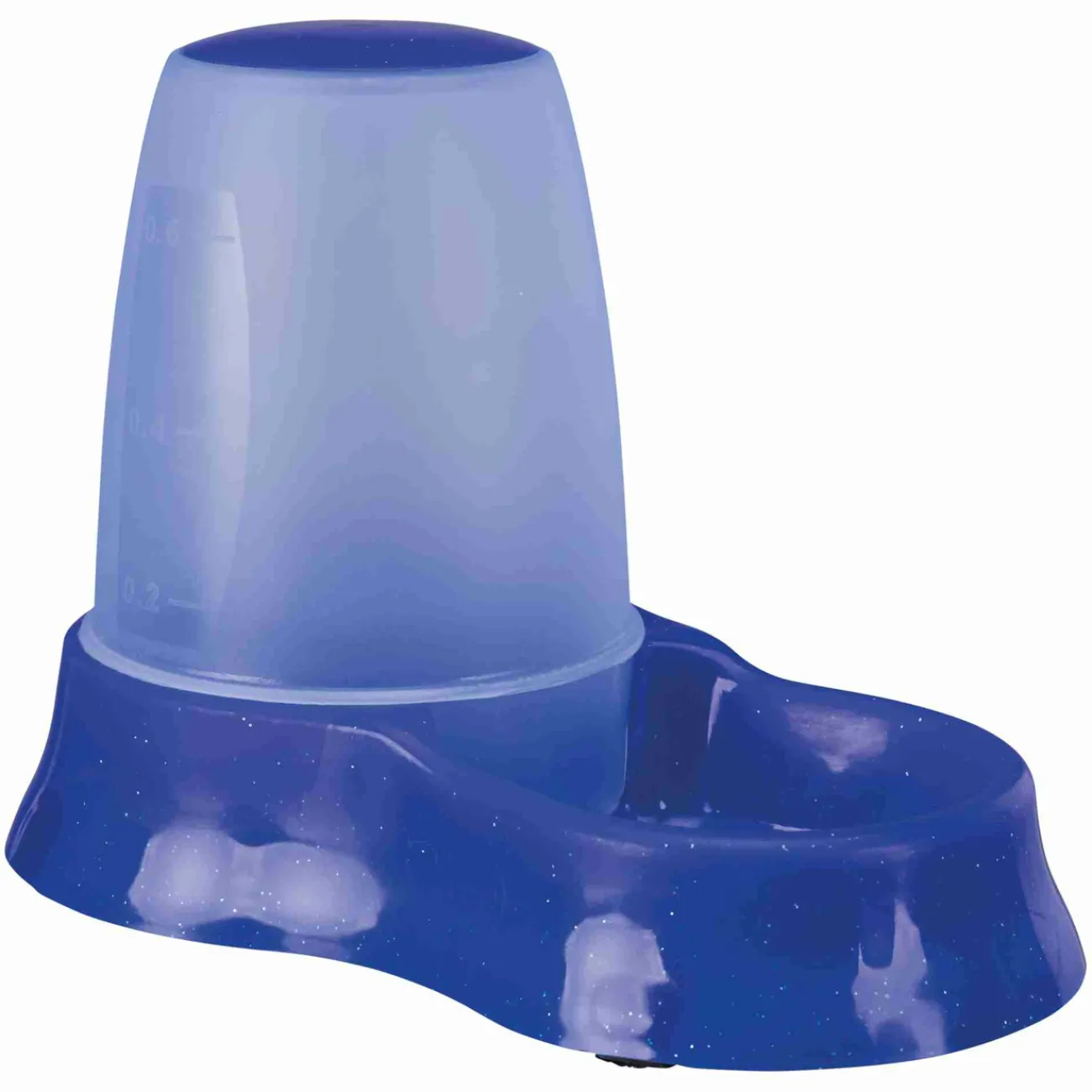 TRIXIE Trixie Katzensnacks | Trixie Cat Activity- Futterspender Wasserspender für Hunde blau