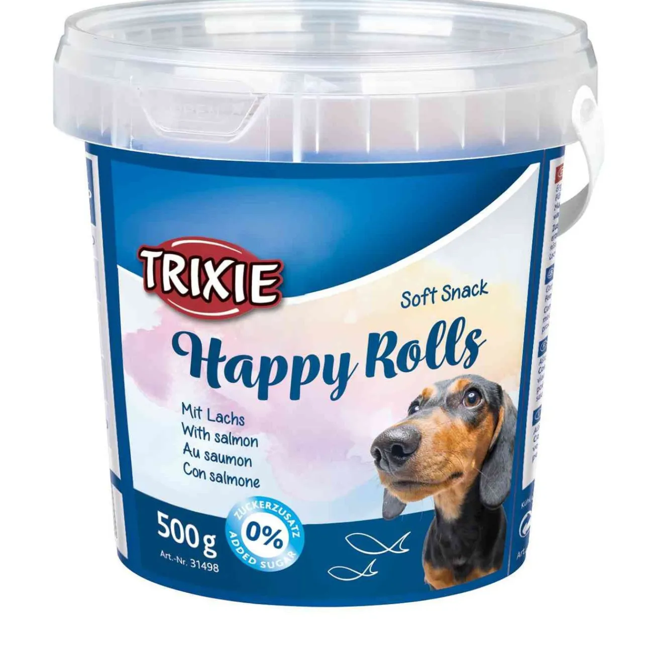 TRIXIE Trainingssnacks Für Hunde | Trainersnacks- Happy Rolls Kaurollen im Eimer