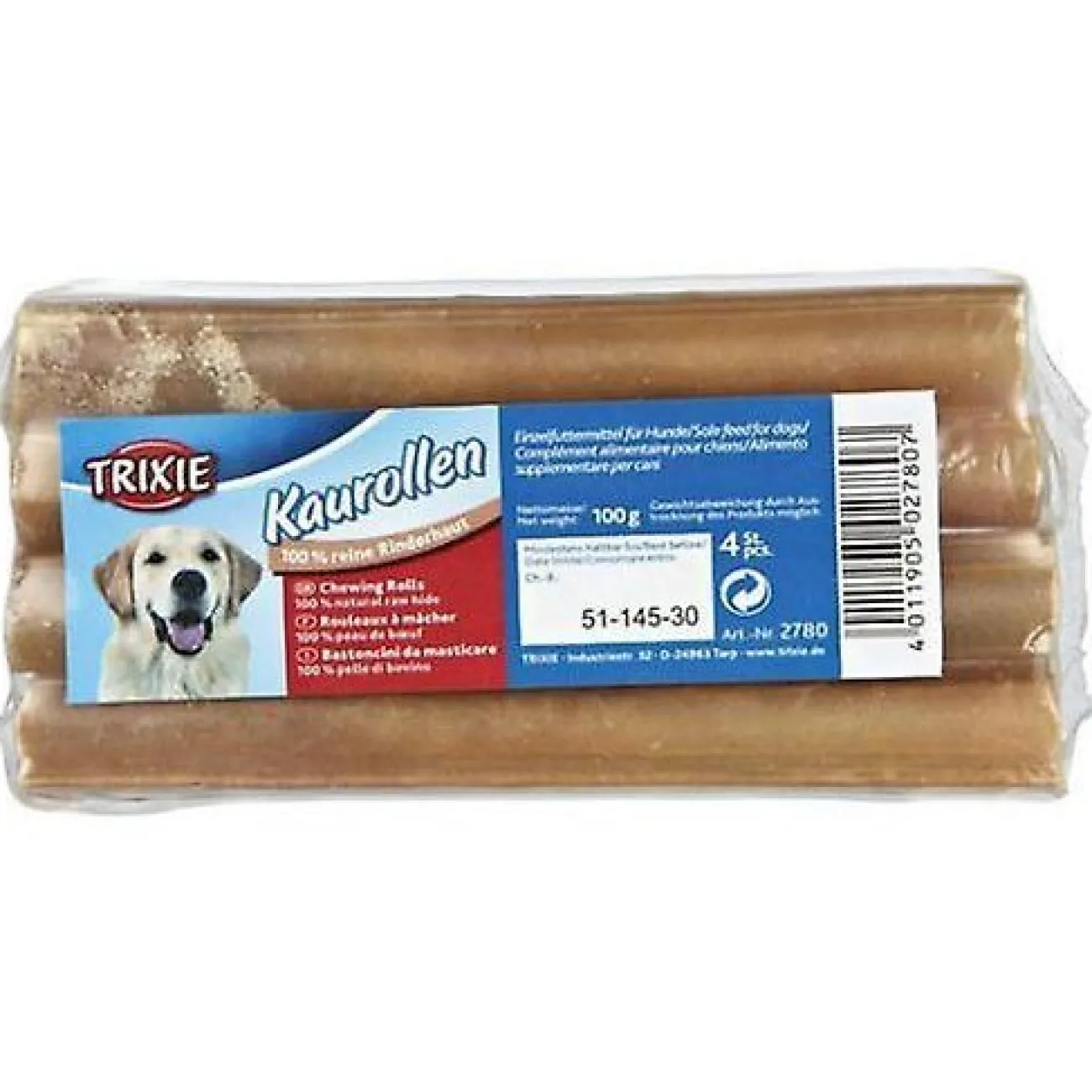 TRIXIE Trainingssnacks Für Hunde | Trainersnacks- Hunde Kaurollen aus Rinderhaut