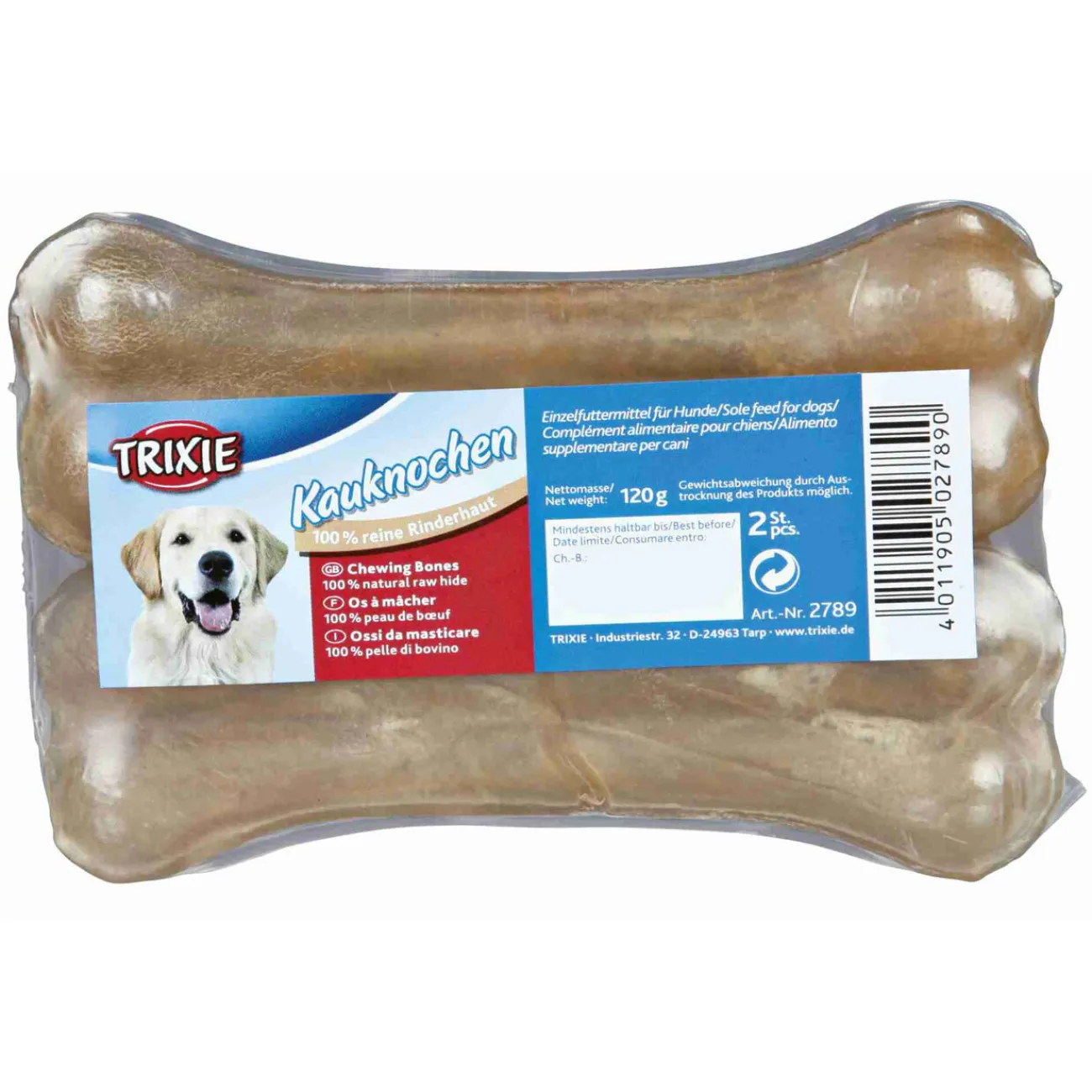TRIXIE Trainingssnacks Für Hunde | Trainersnacks- Hunde Rinderhaut Kauknochen braun